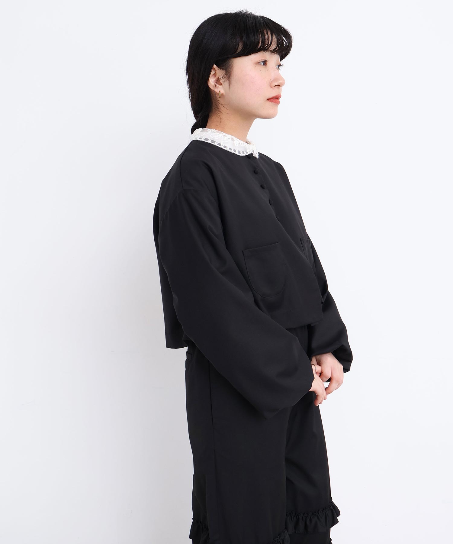 AMBIDEX Store 【予約販売】ちびころボタン まるいお袖のジャケット(F