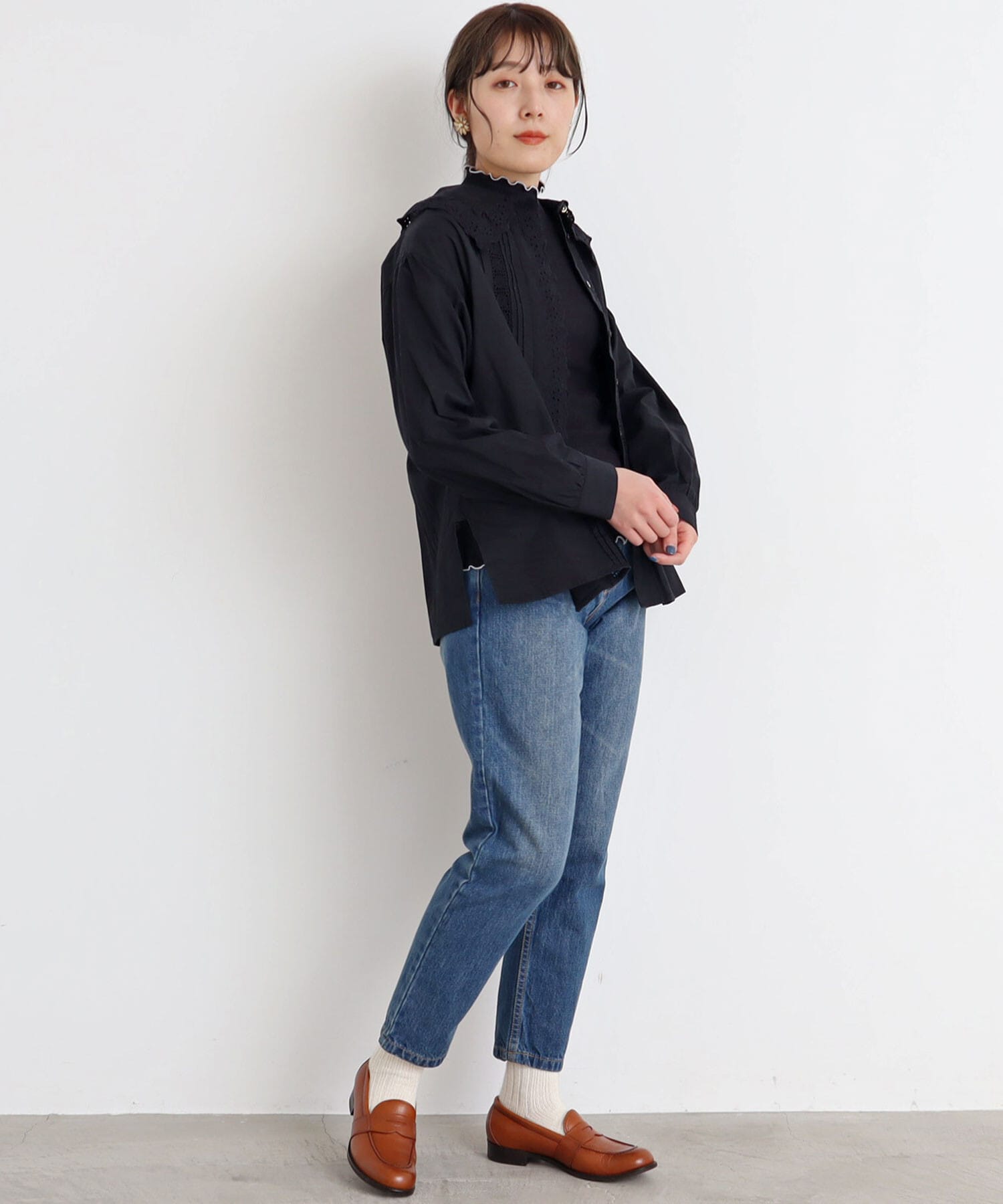 model:160cm 着用サイズ:0