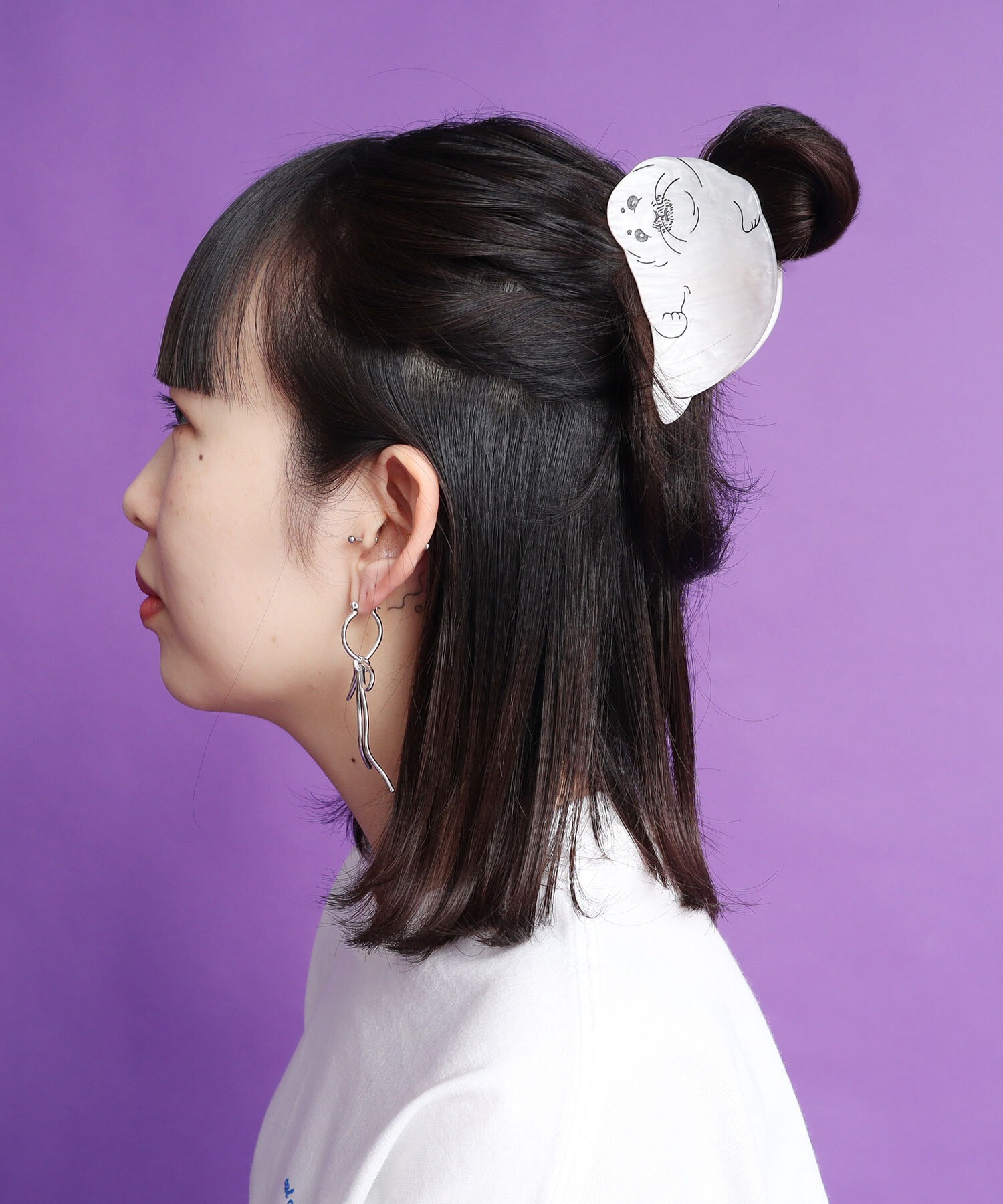 AMBIDEX Store ○アザラシ でか ヘアクリップ(F シロ): l'atelier du savon