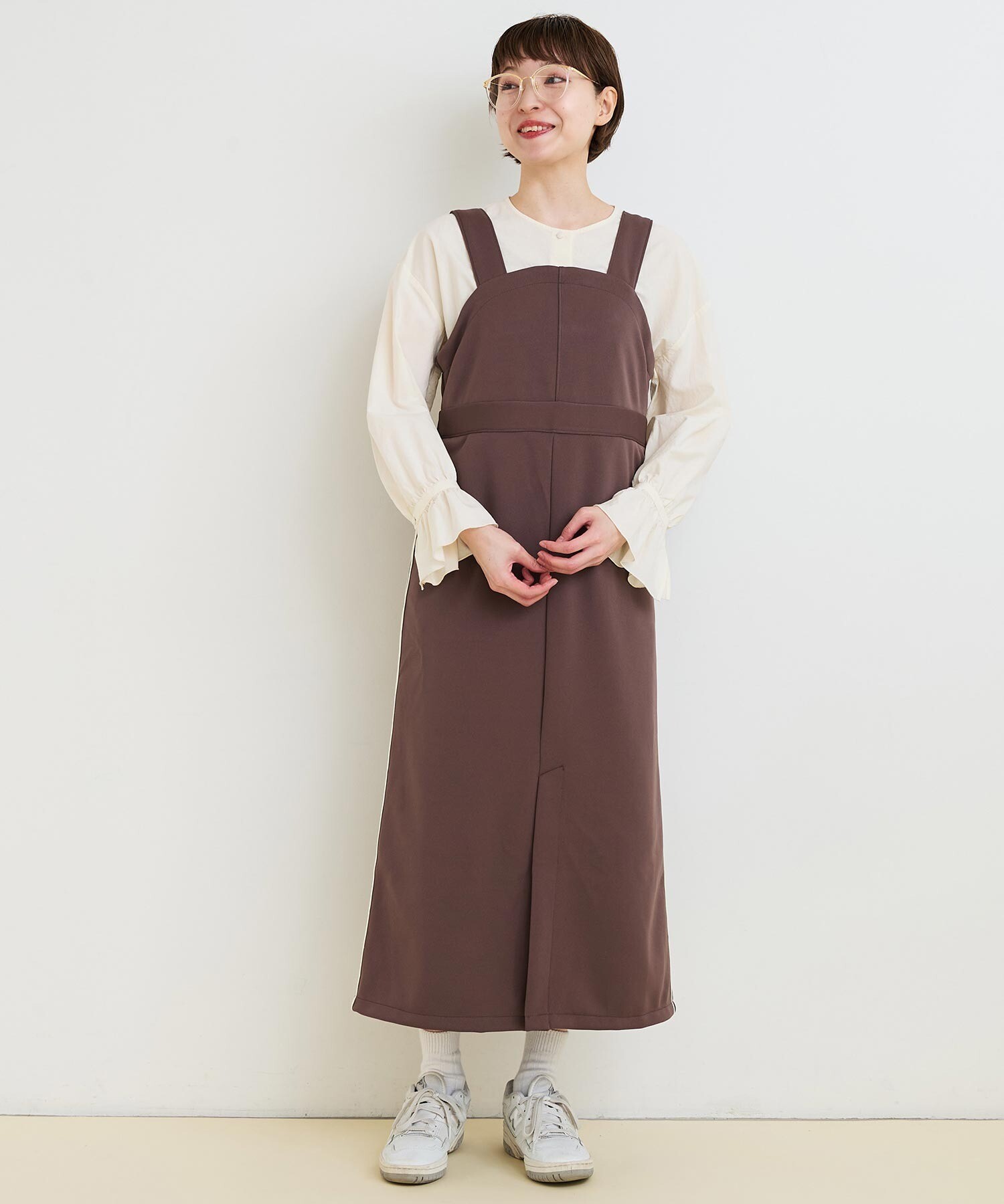 AMBIDEX Store ○○LINE Jersey ジャンパースカート(F チャ): l