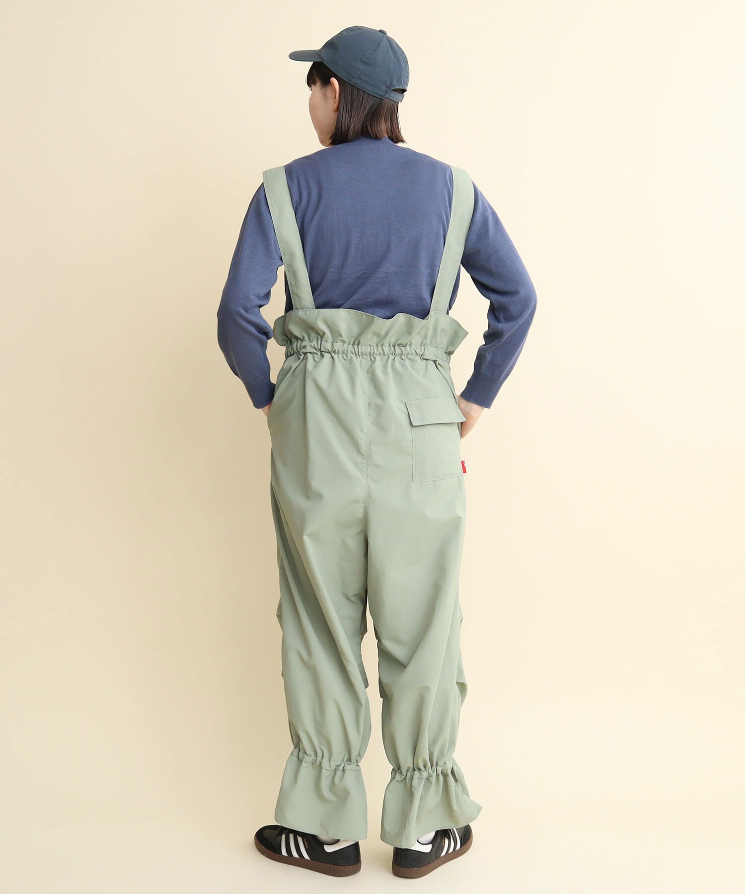 AMBIDEX Store ○NYLON TAFFETA gather frill snow pants(F クロ): l 