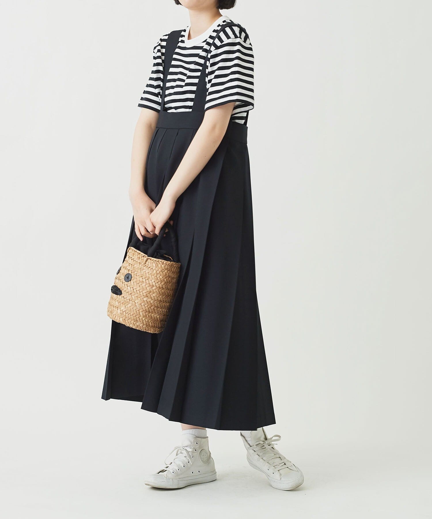 AMBIDEX Store ○OJO suspender pleats skirt(F シロ): l'atelier du savon