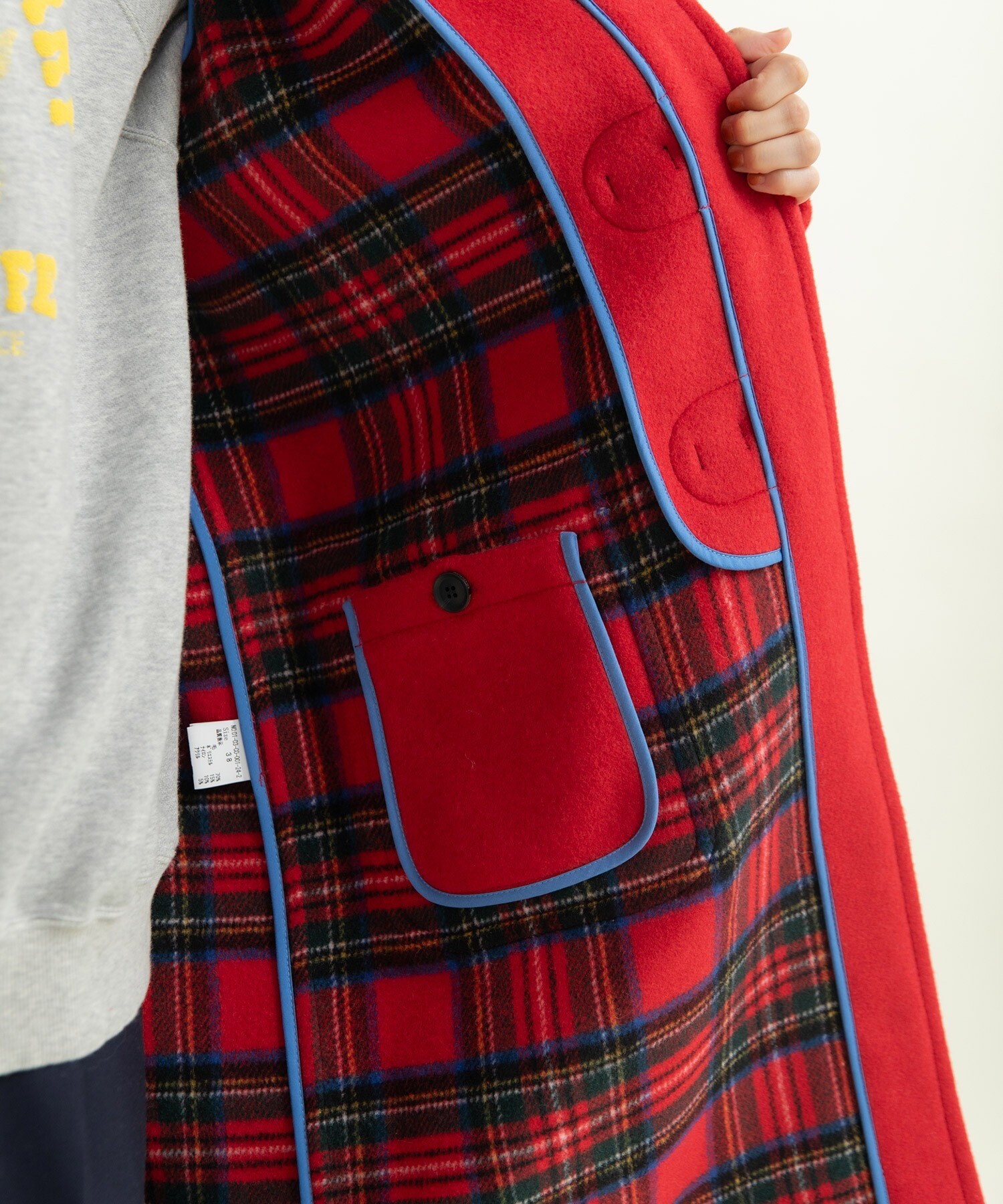 LONDON Tradition 赤 子供用 ウール ダッフルコート 100cm LONDON Tradition 赤 ダッフルコート LONDON Tradition 赤 子供用