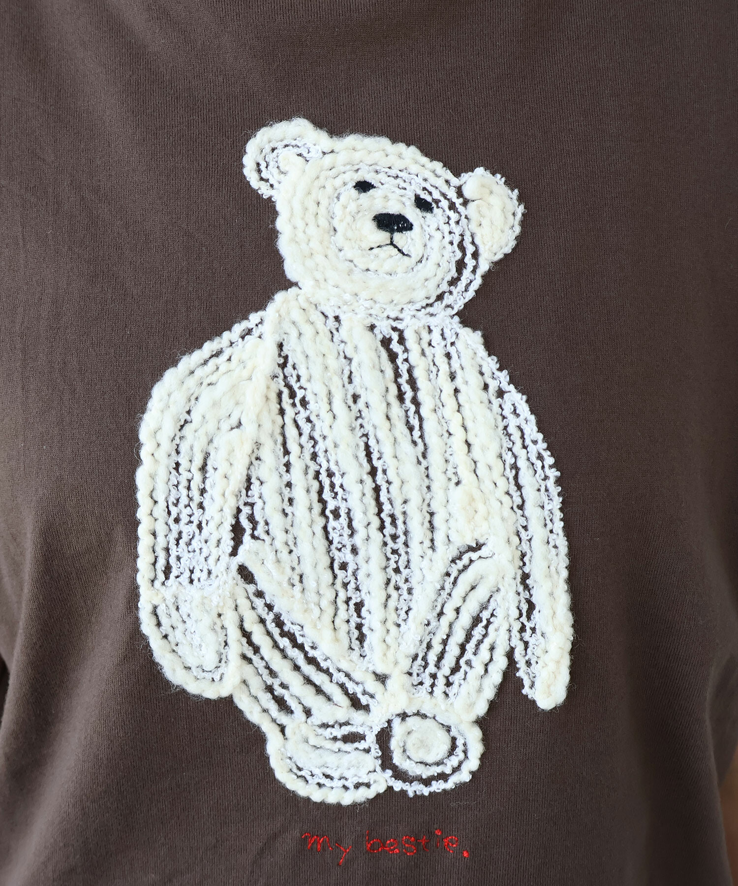 AMBIDEX Store ○ くまのぬいぐるみ 刺繍Tシャツ(F キイロ): bulle de
