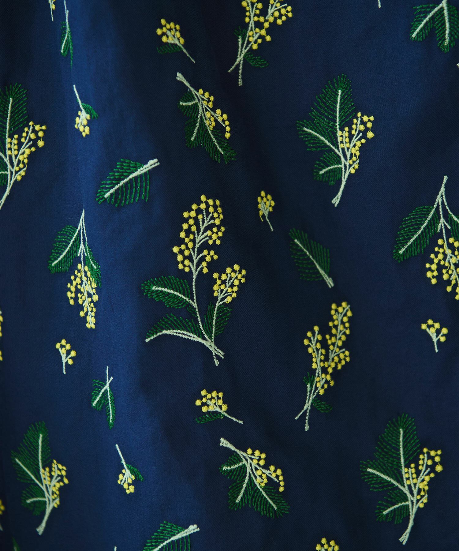 AMBIDEX Store ○〇ミモザ刺繍 シャツワンピース(F コン): bulle