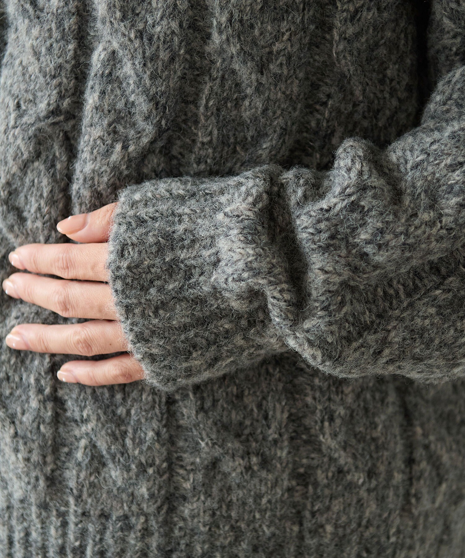 AMBIDEX Store 【予約販売】○malibo mix ウール アラン編みプル