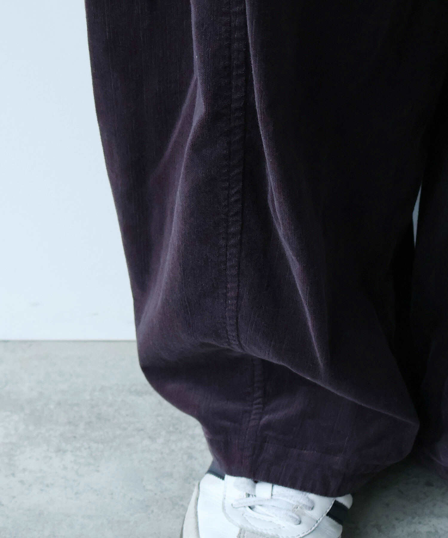 AMBIDEX Store ○スラブ別珍 製品染 CURVE パンツ(F SKY): FLAT-cic-HATENA