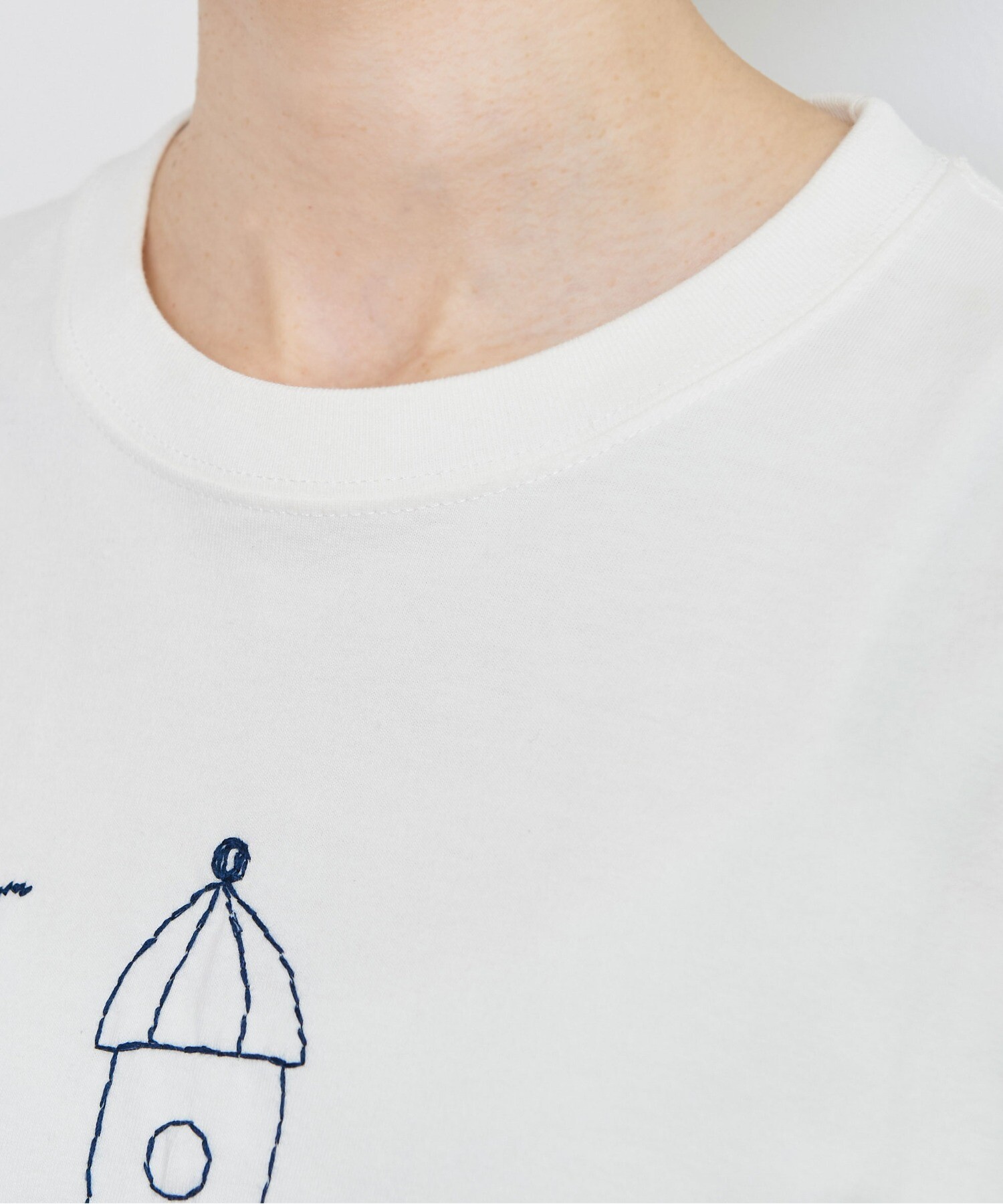 AMBIDEX Store ○灯台刺繍Tシャツ(F シロ): PAR ICI