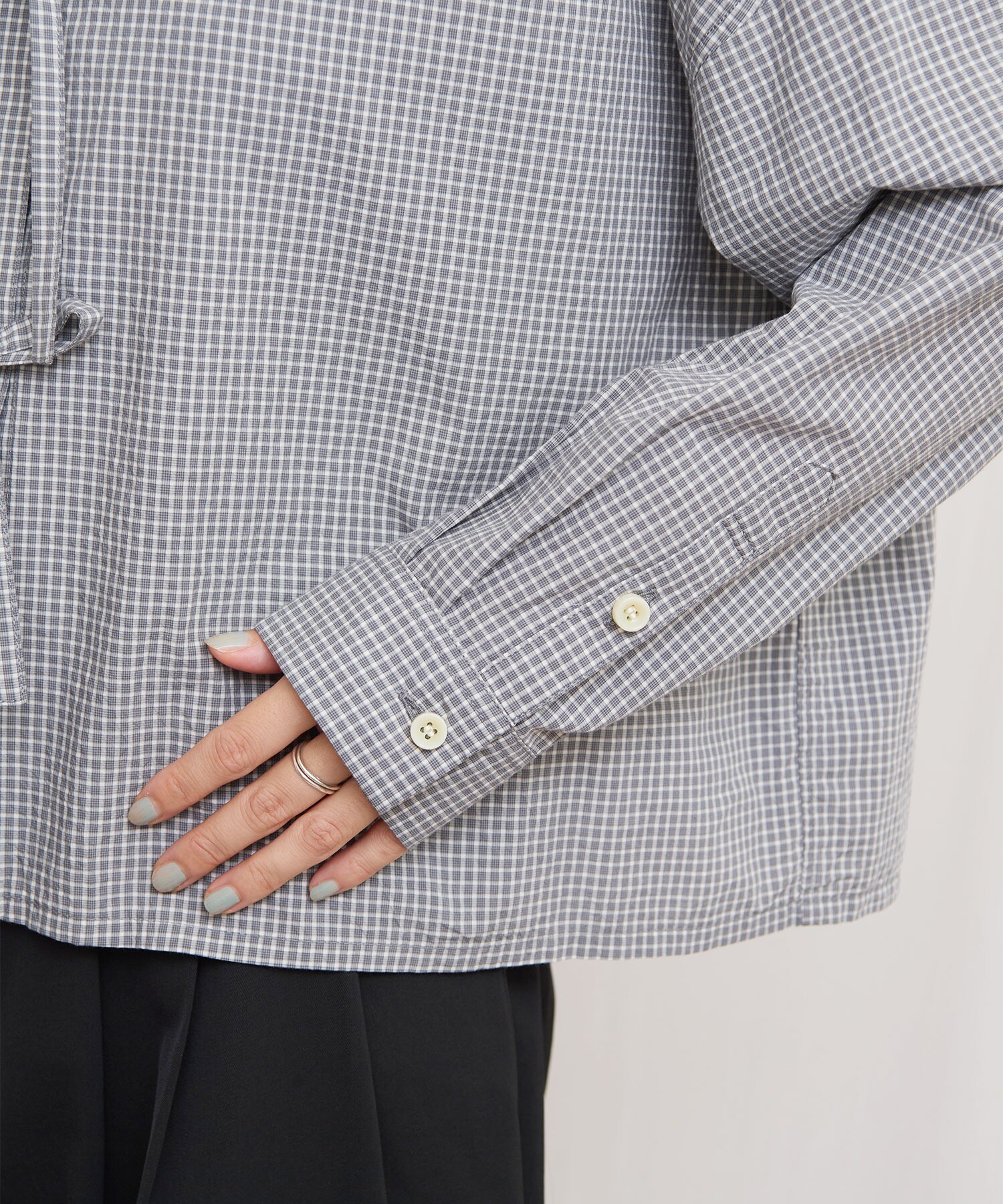 AMBIDEX Store ribbon shirt(F チェック): l'atelier du savon