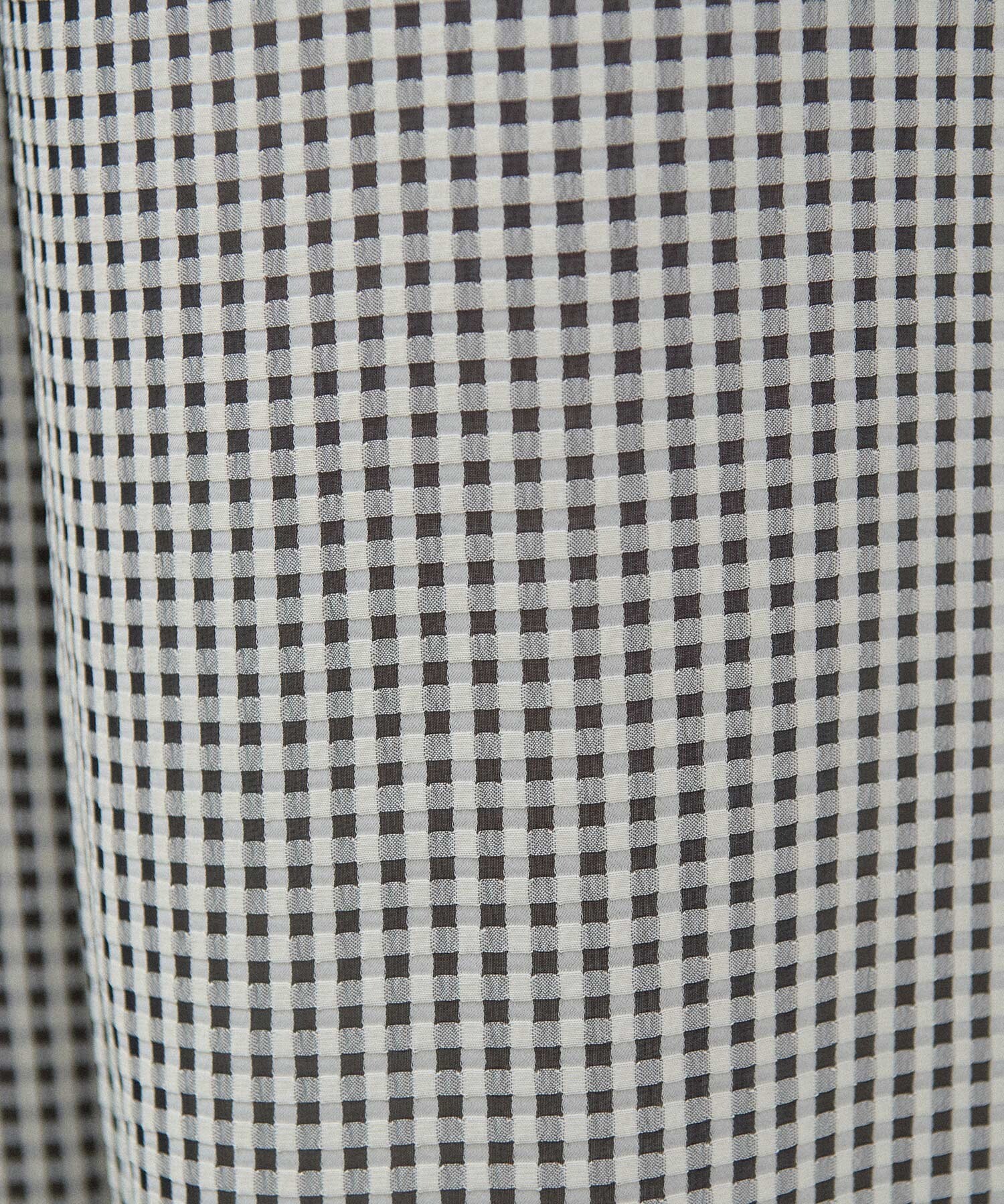 AMBIDEX Store SATIN SOCCER ギンガム パンツ(F シロ×クロ