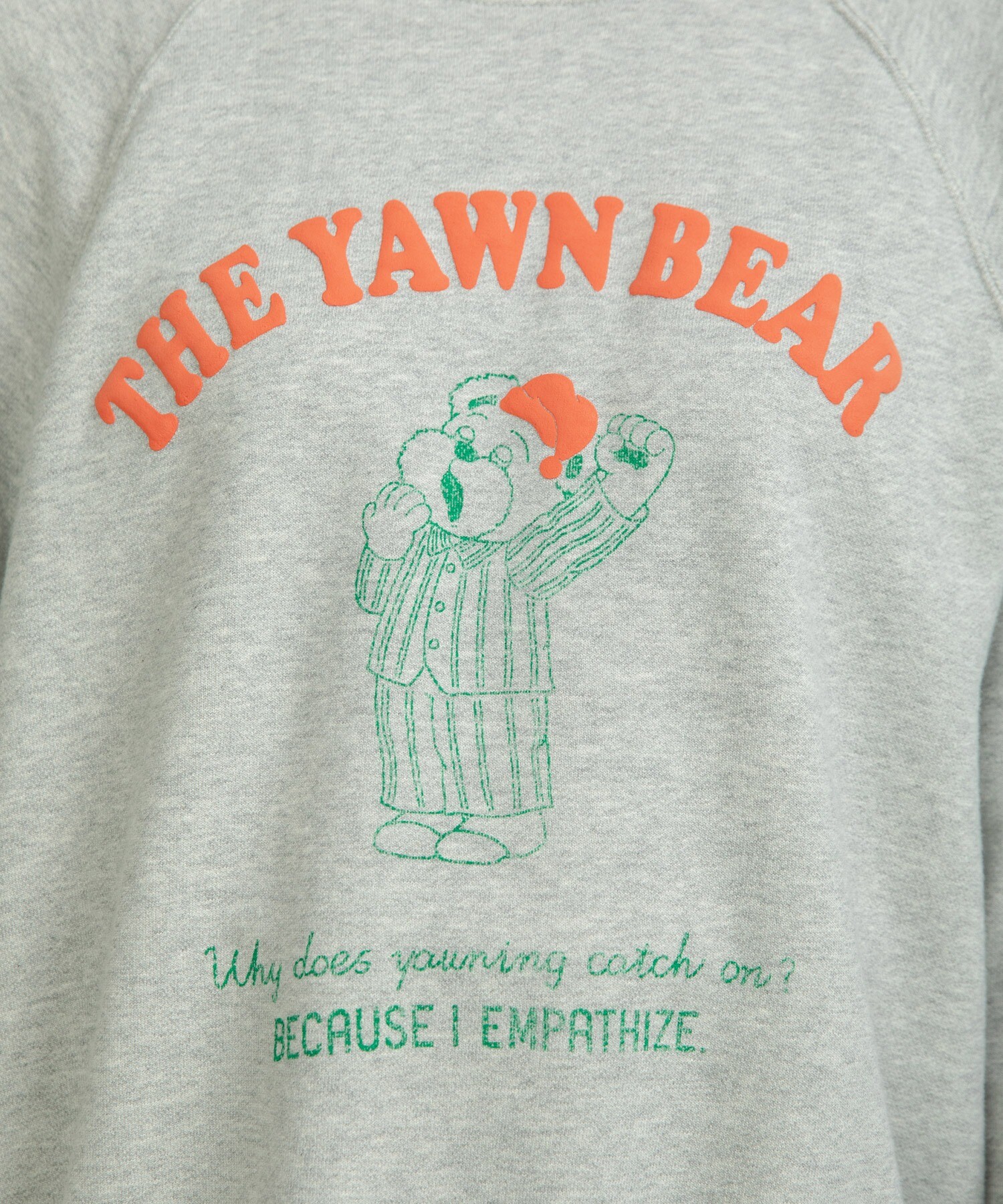 AMBIDEX Store ○30/10裏毛 眠たいくまプリントスウェット(F