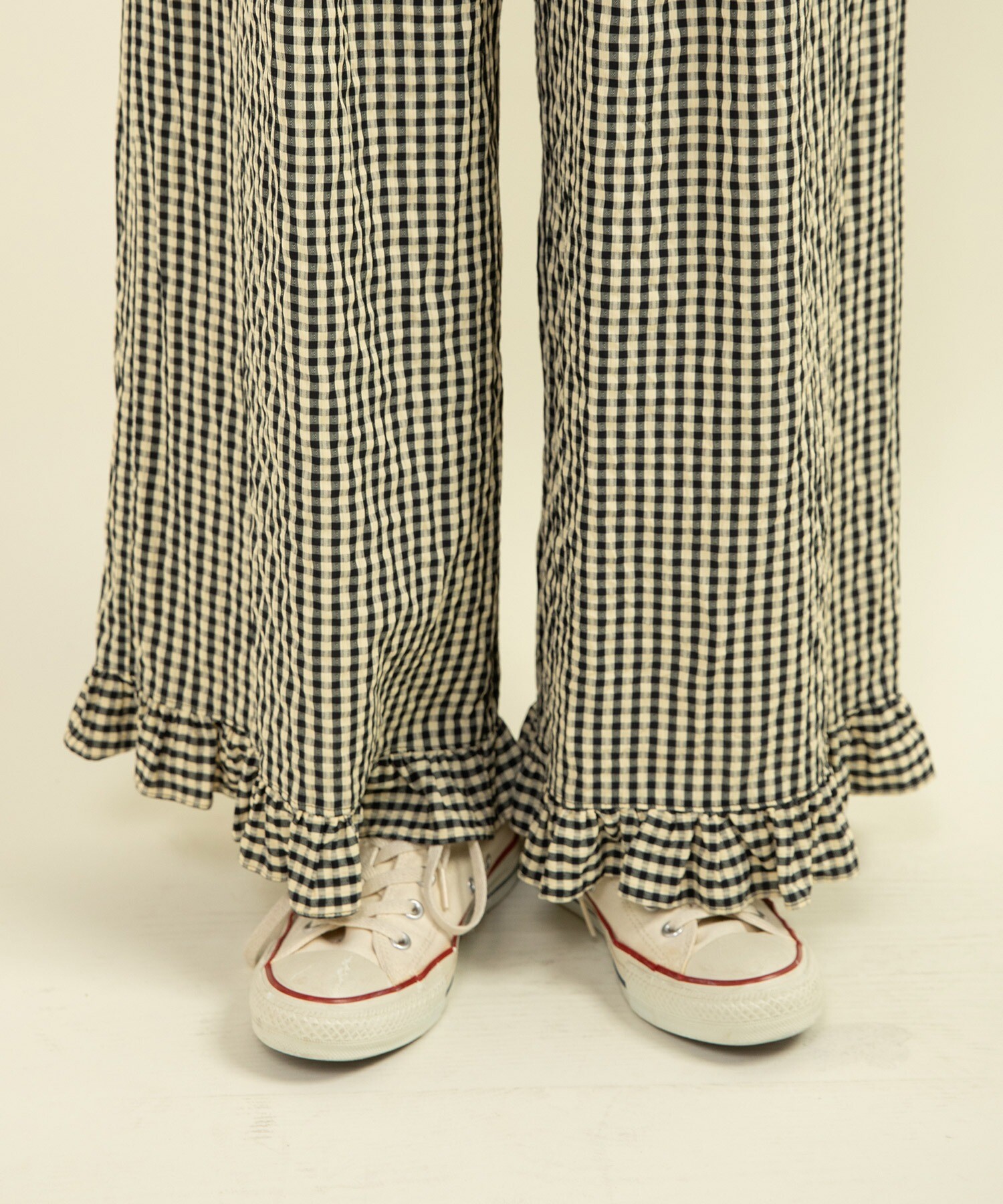 ＊dot & strips チャイルドウーマン＊ギンガムチェックパンツ＊リボン dot & strips チャイルドウーマン＊ギンガムチェックパンツ＊リボン