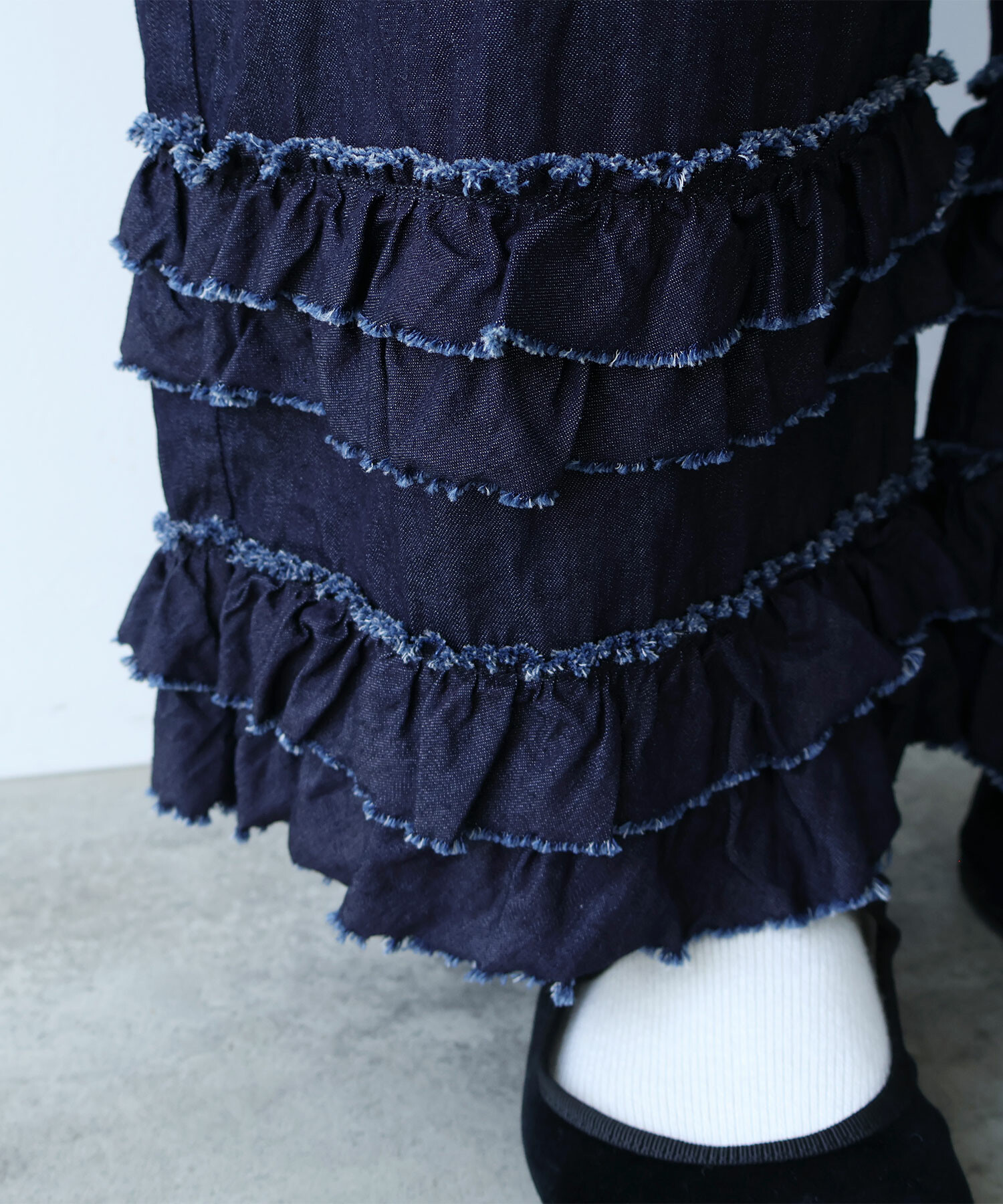 AMBIDEX Store ○ 5.5oz denim furi furi パンツ(F インディゴ): bulle
