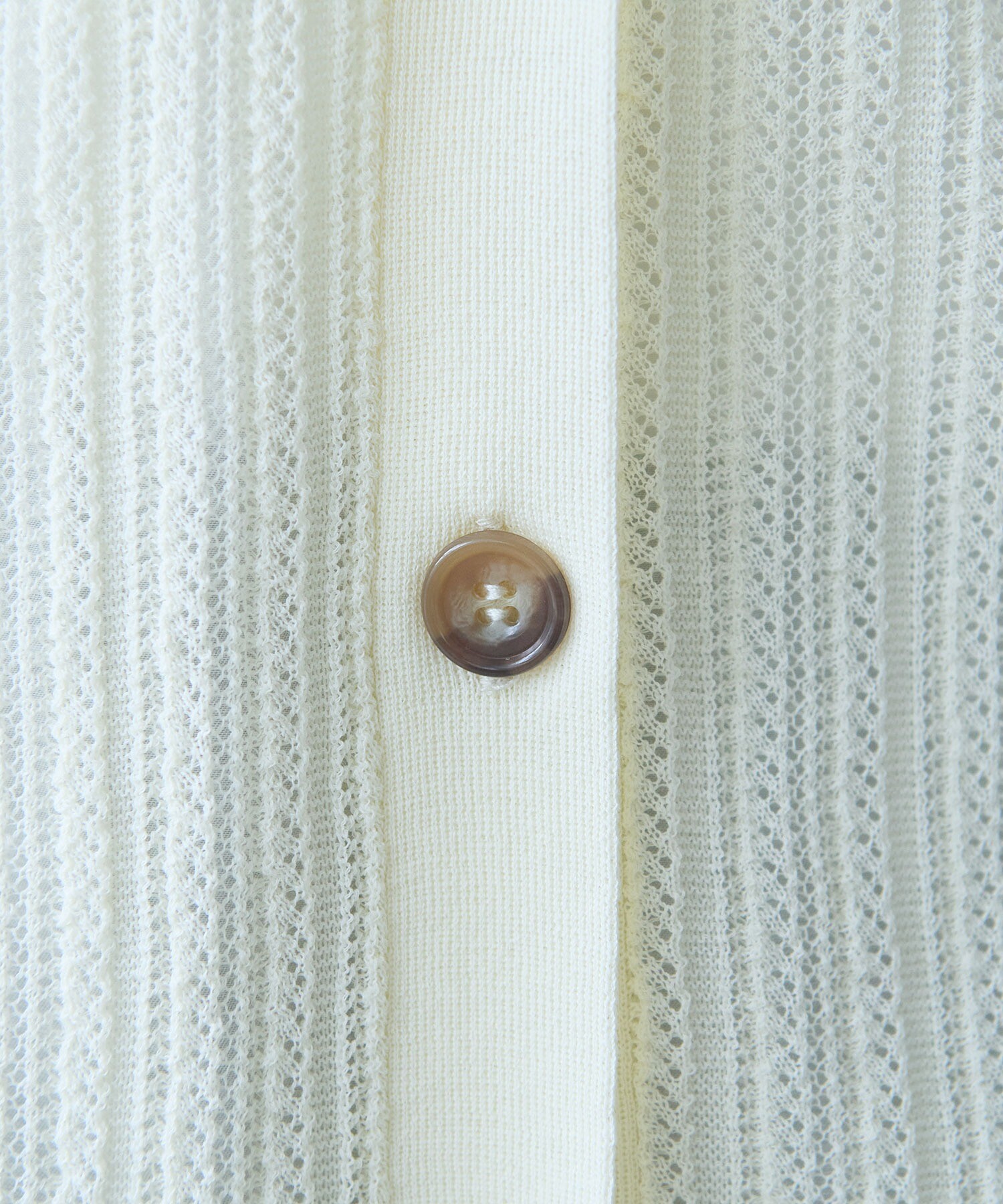 カーディガン コットン/ナイロン sheer stripes カーディガン レディース AMBIDEX Store 【予約販売】○コットン/ナイロン sheer stripes