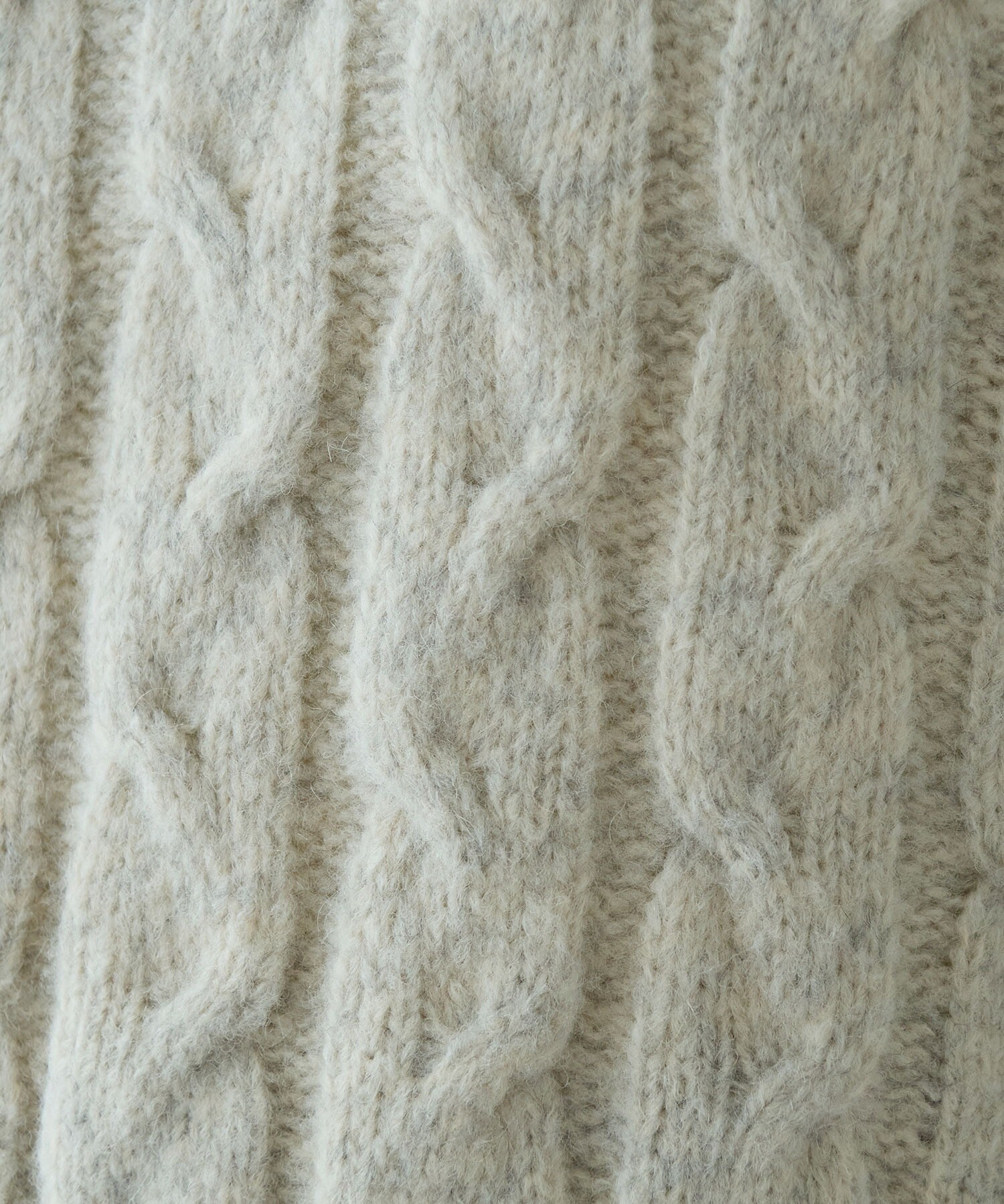 AMBIDEX Store ○malibo mix ウール アラン編みベスト(F キナリ): yuni