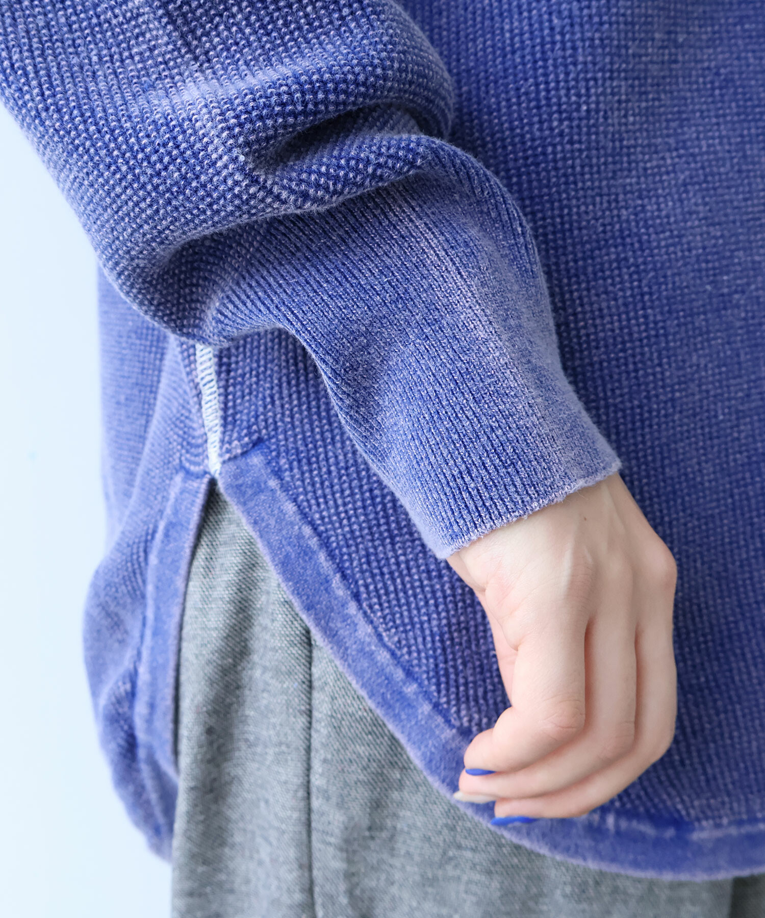 BLUE SHOP 【即購入OK】 AMBIDEX Store 【予約販売】○COTTON WAFFLE FADE KNIT プル
