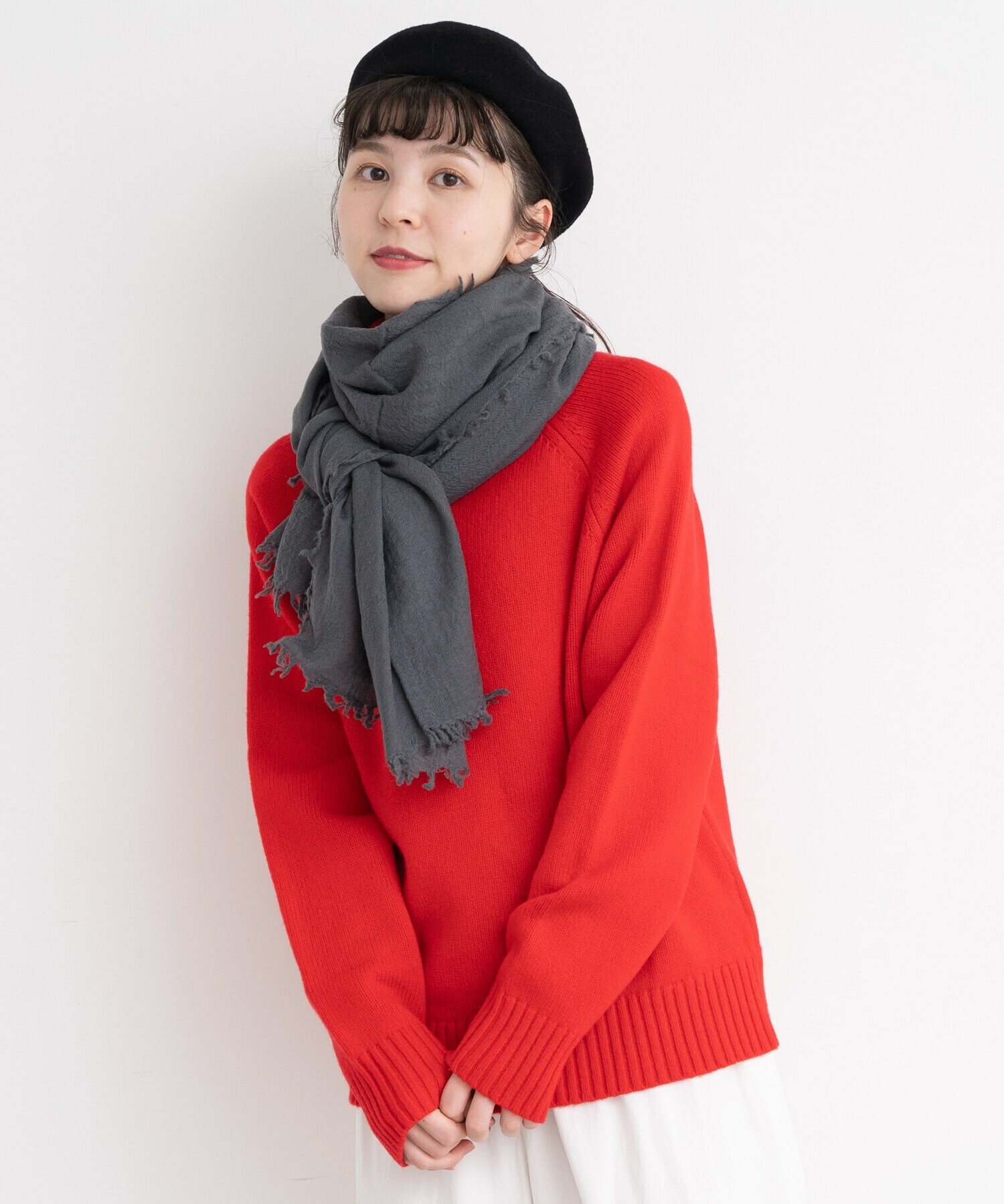 AMBIDEX Store WOOL ストール(F コン): Dot and Stripes CHILD WOMAN