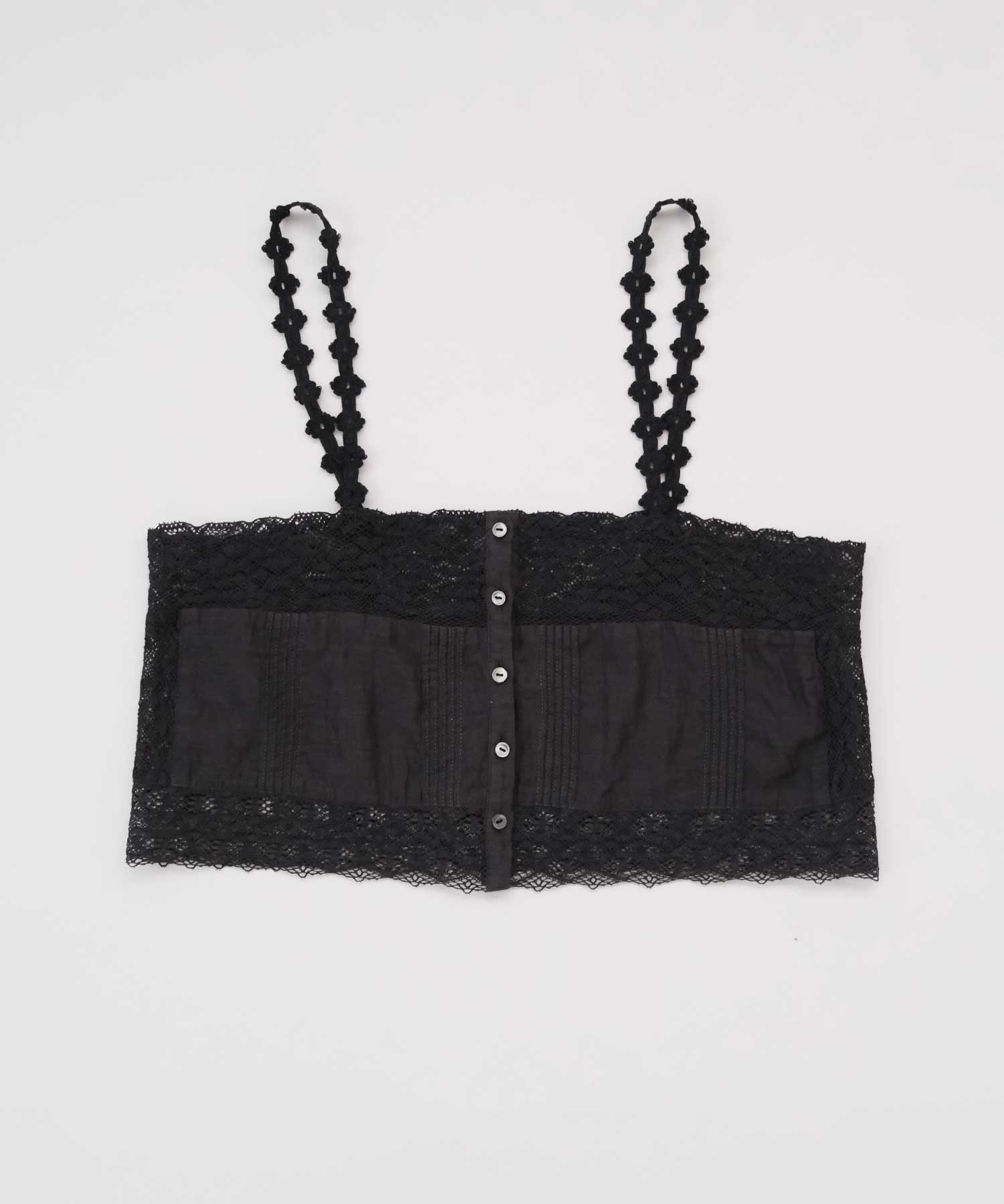 AMBIDEX Store △〇lace pin tuck キャミ(F チャコールグレー