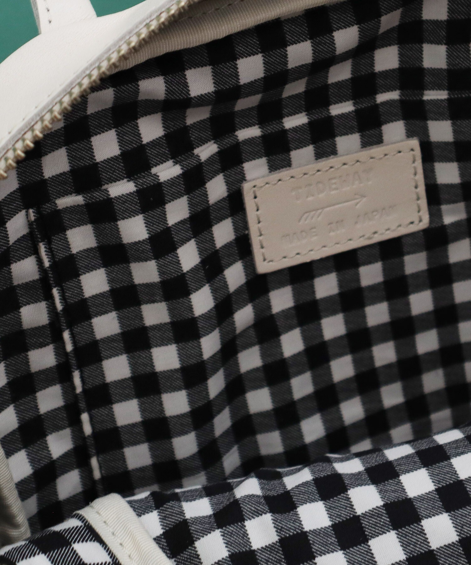 AMBIDEX Store △○ICY LEATHER BOSTON 裏地チェックBAG(F