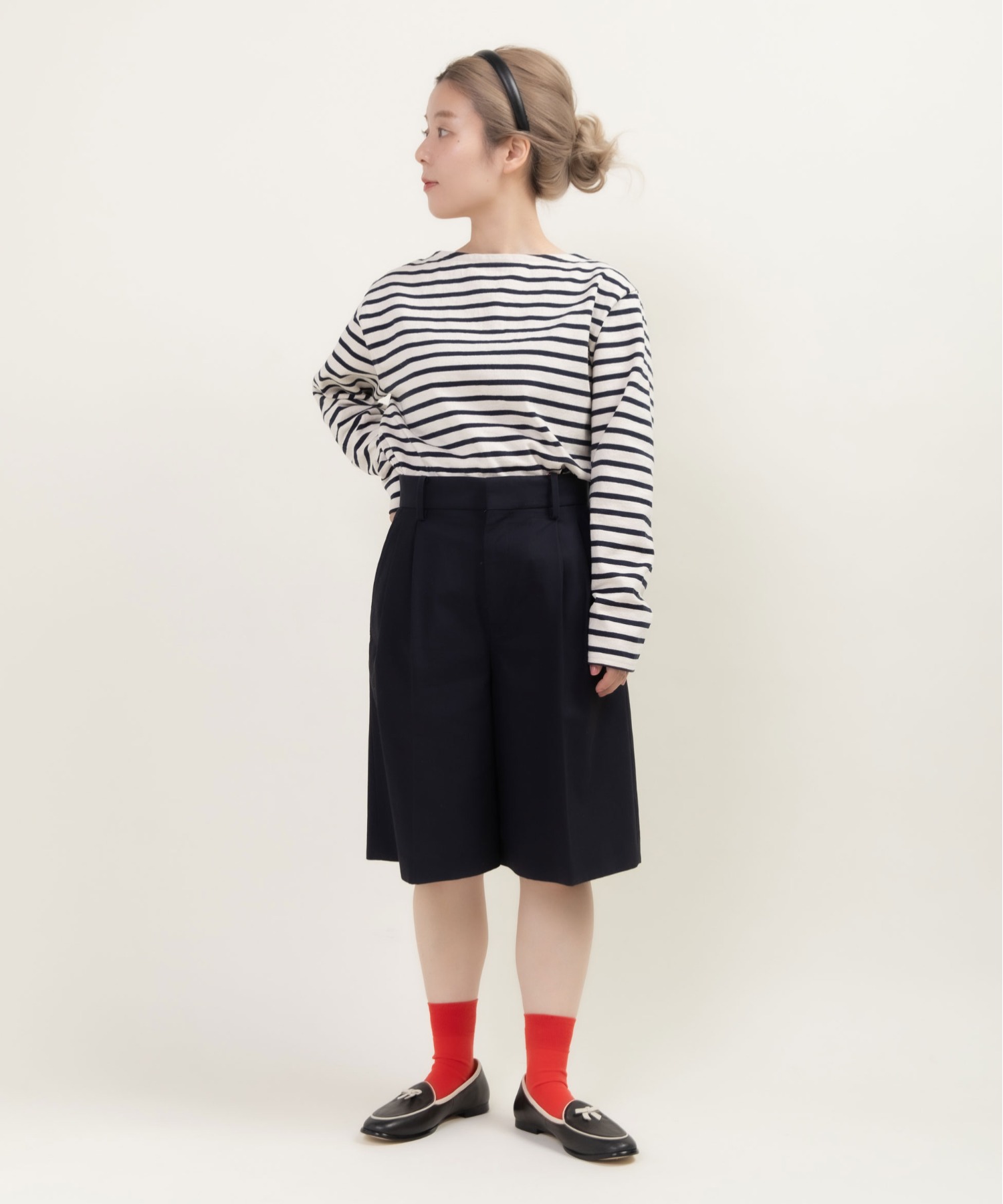 強撚ツイル マーベルトハーフパンツ