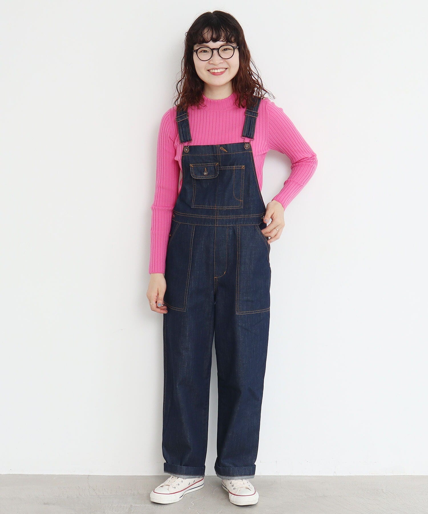 AMBIDEX Store △デニムサロペット(36 コン): Dot and Stripes CHILD WOMAN