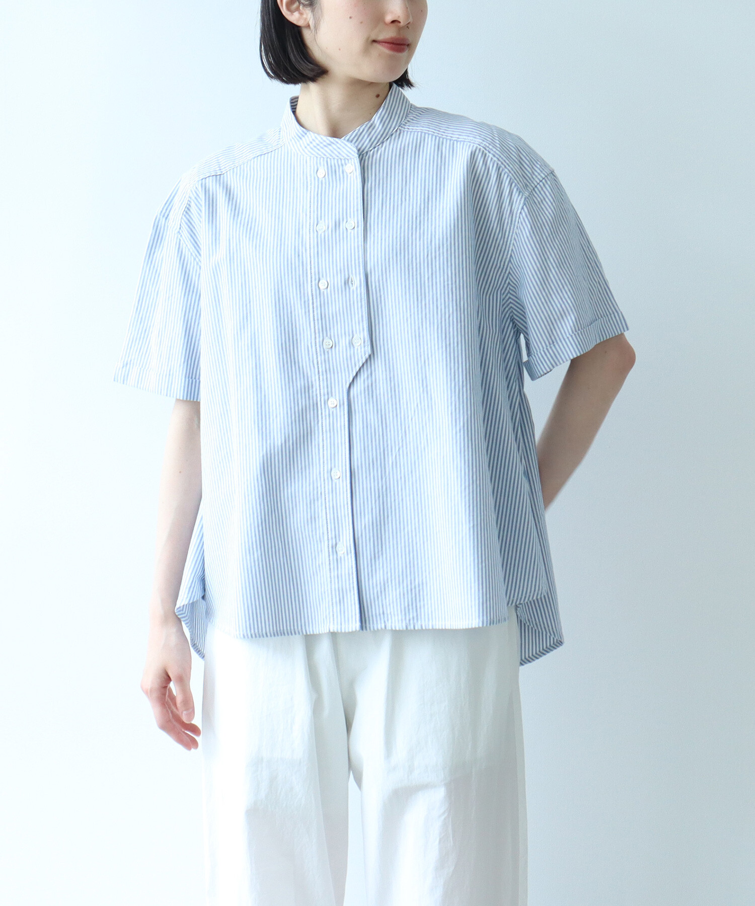 AMBIDEX Store オックス コック 半袖ブラウス(F シロ): bulle de
