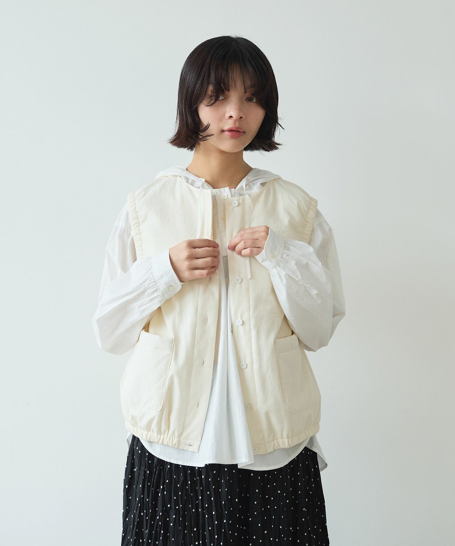 とろ様 AMBIDEX Store 【予約販売】〇 100 /- ブロード EDODAKI 中綿ベスト(F