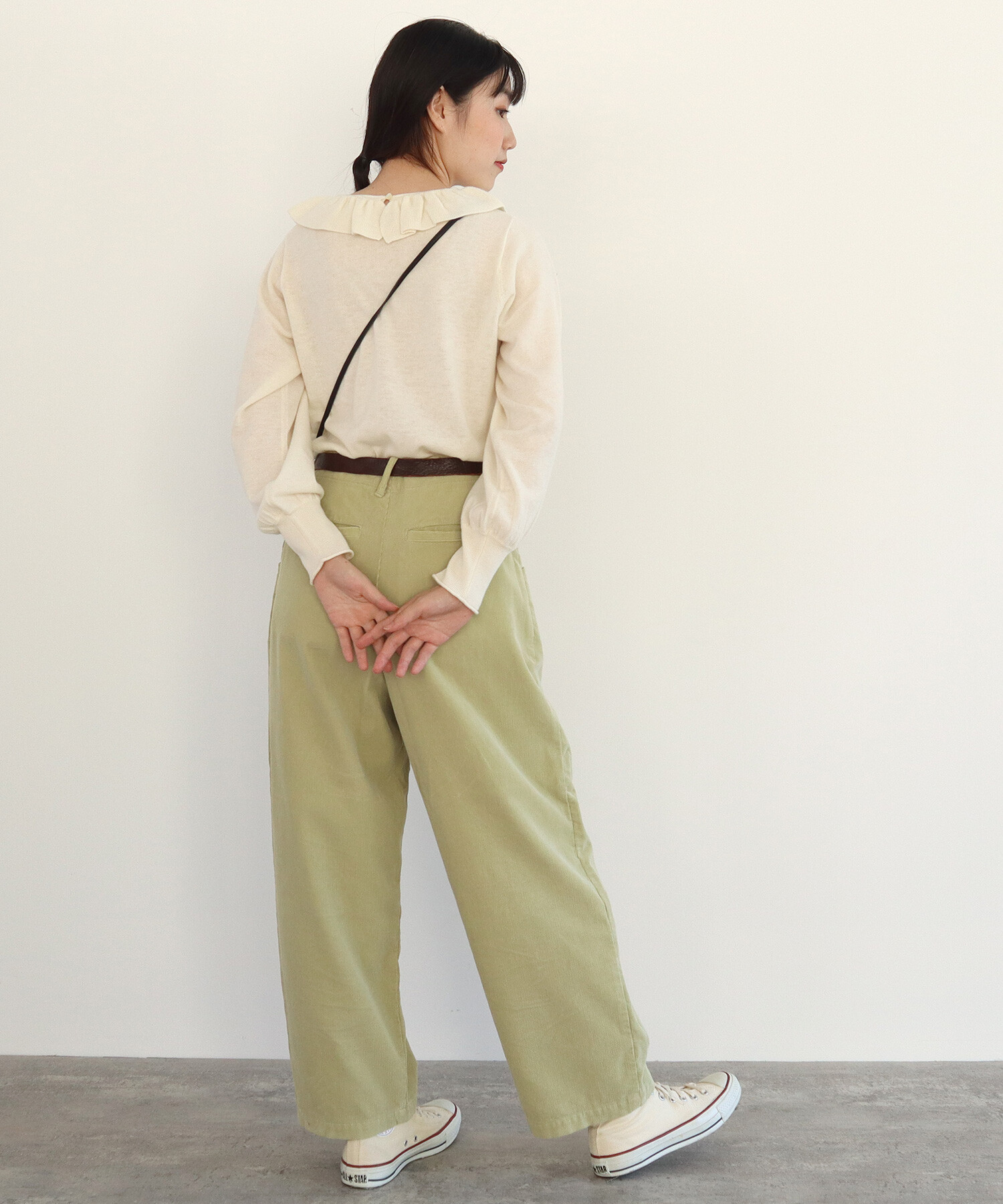 AMBIDEX Store ○comfort merino frill プルオーバー(F オレンジ