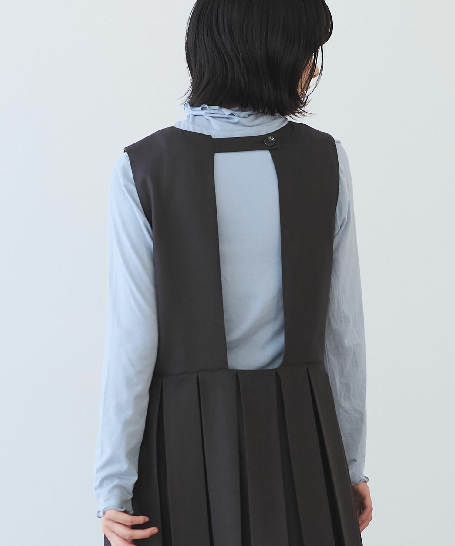 AMBIDEX Store 〇 2 / 60 サキソニー プリーツワンピース(F コゲチャ