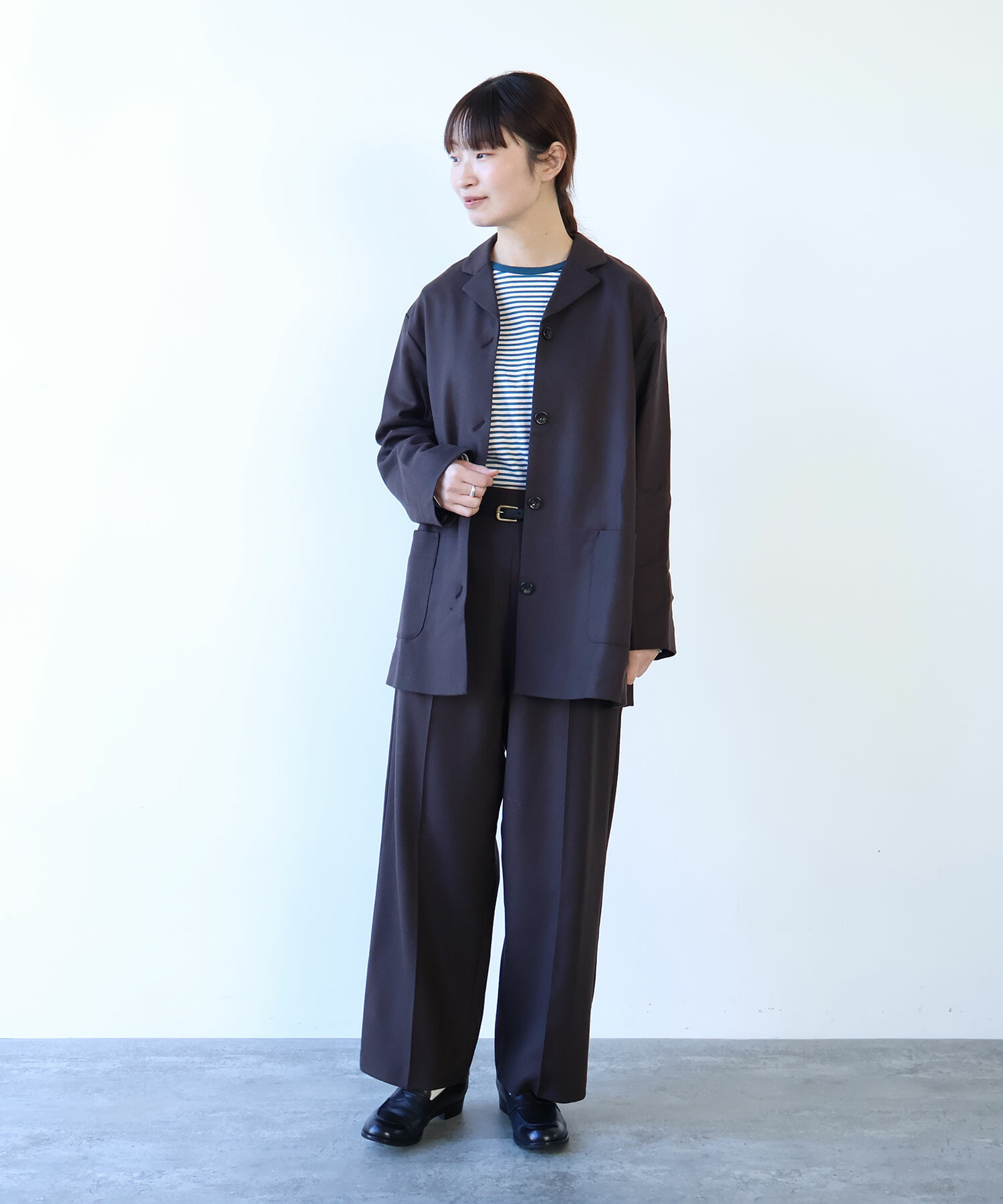 AMBIDEX Store 〇 2 / 60 サキソニー ストレートパンツ(F クロ): bulle