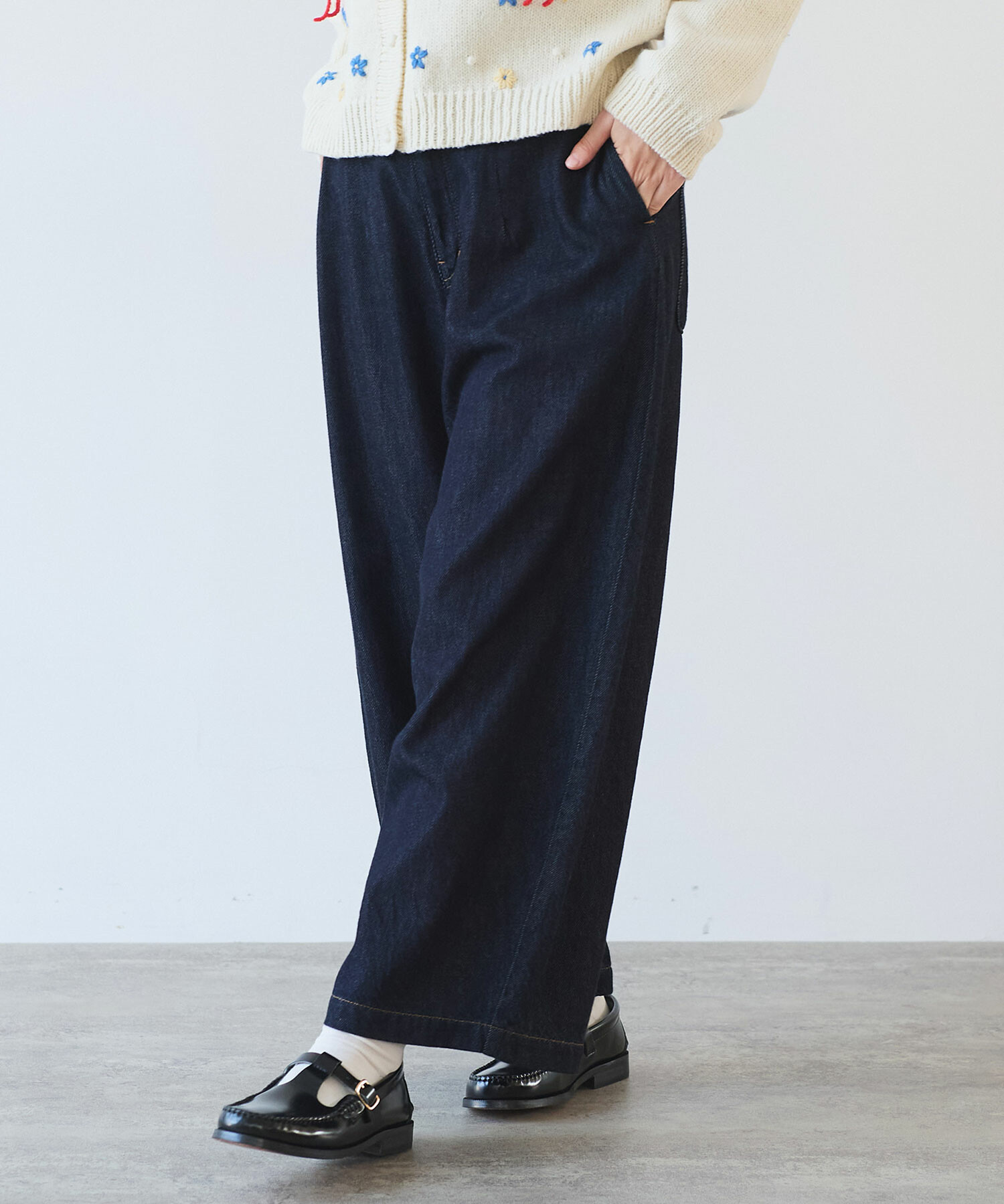 AMBIDEX Store △○ 7.7oz デニム ポワンパンツ(F インディゴ): bulle