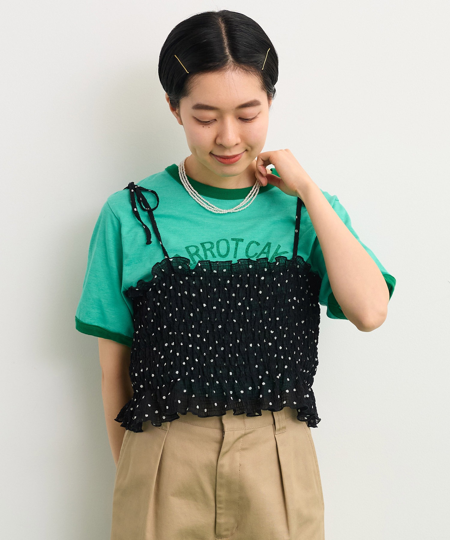 AMBIDEX Store △○小パール ロングネックレス(F キナリ): CHILD AMBIDEX Store △○小パール ロングネックレス(F キナリ): CHILD