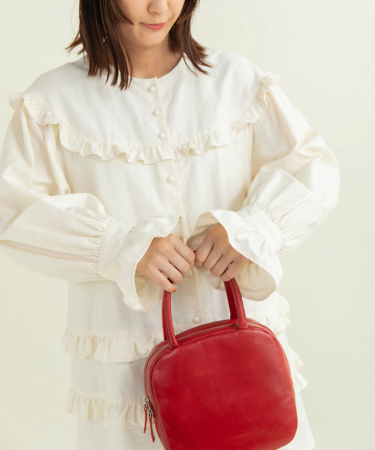 AMBIDEX Store 【予約販売】○ライトバックサテン フリルティアード