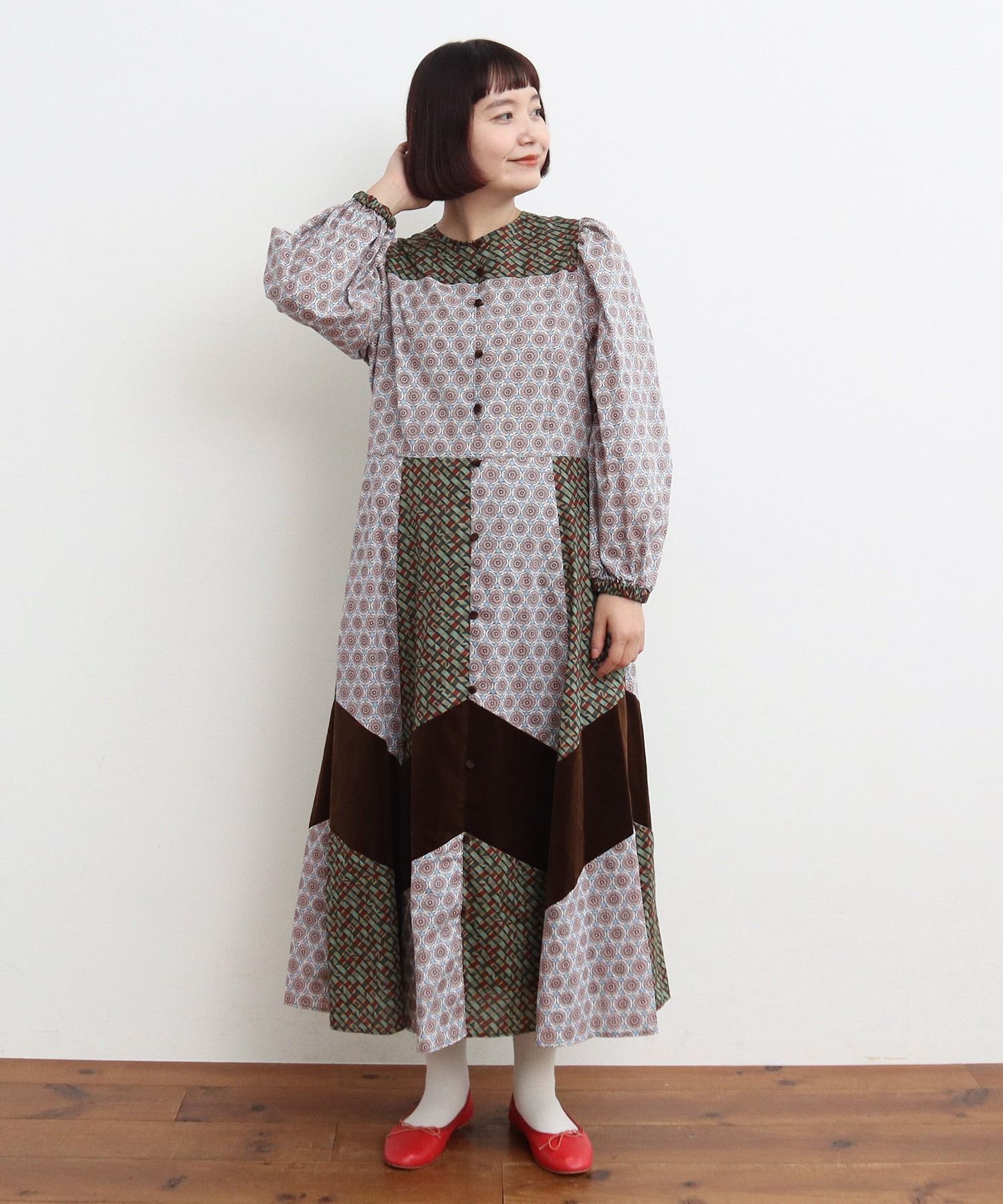 新品同様 15SS サンローラン パリ ハート柄 シルク チュニック ワンピース リボンとりはずしチョーカーワンピース - Ank Rouge(アンクルージュ)の