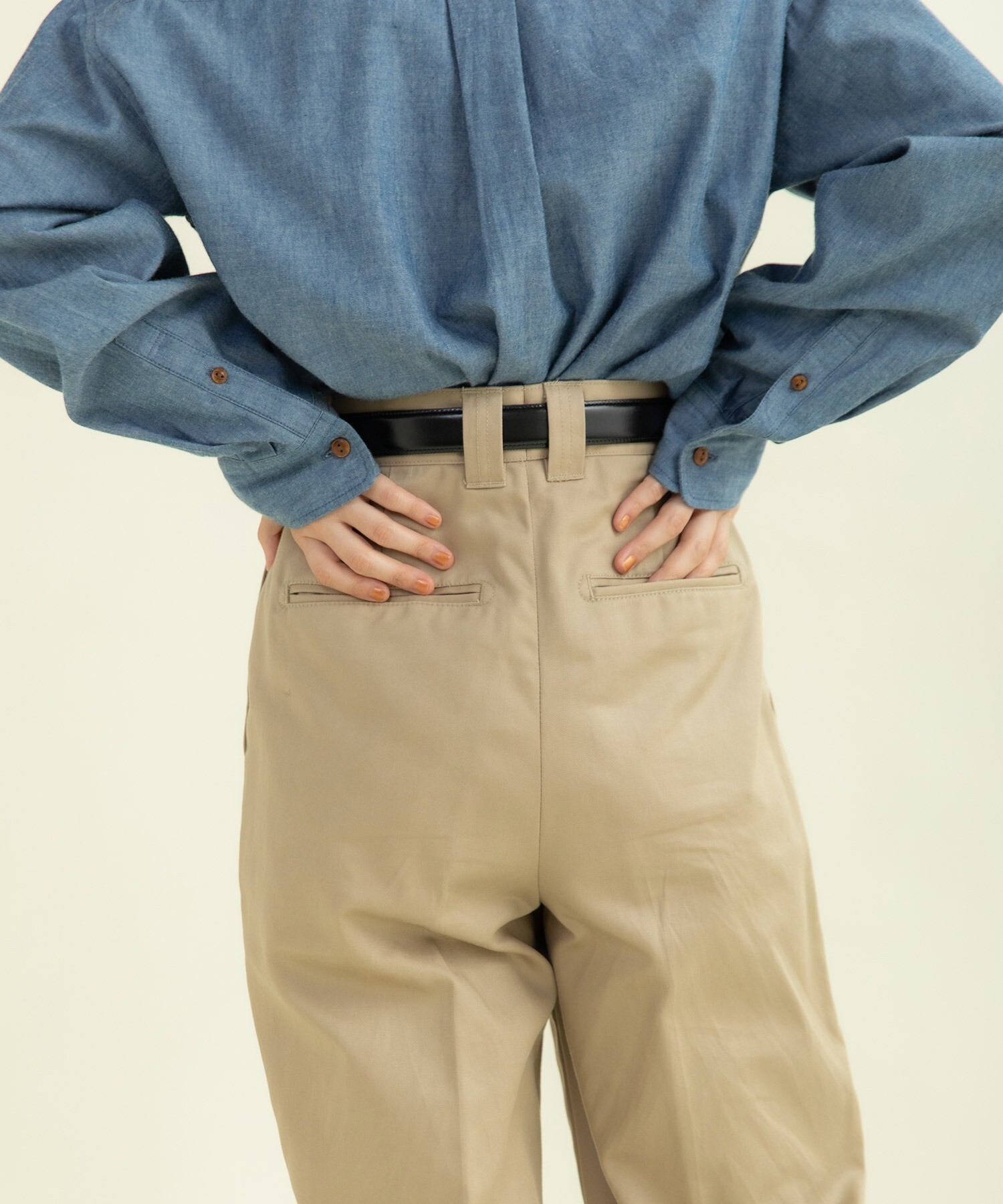 ヴィンテージチノクロス センタープレスパンツ