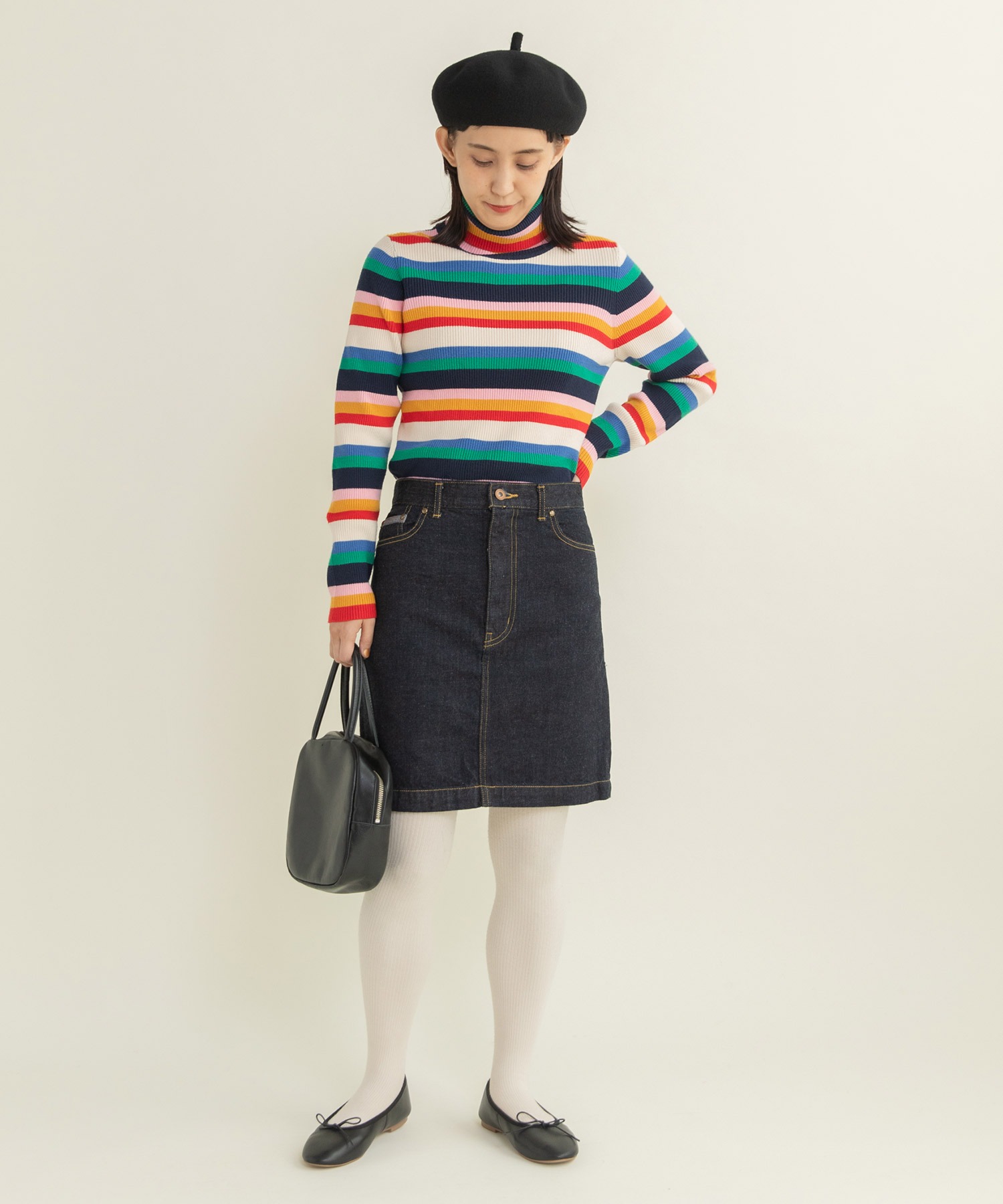 AMBIDEX Store △○11.36OZムラ糸デニム ミニスカート(36 コン