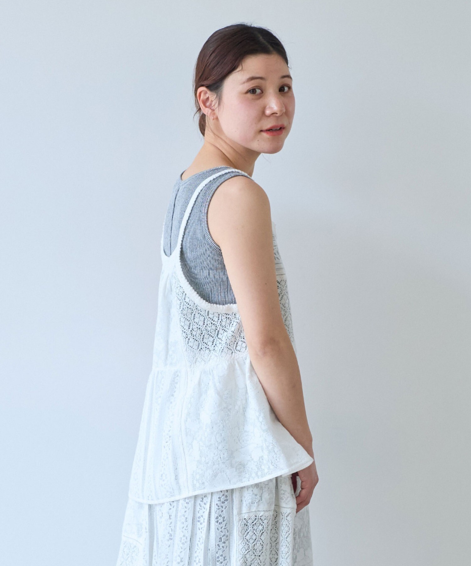 新品 77circa 23SS アンティーク レース パッチワーク ショーツ