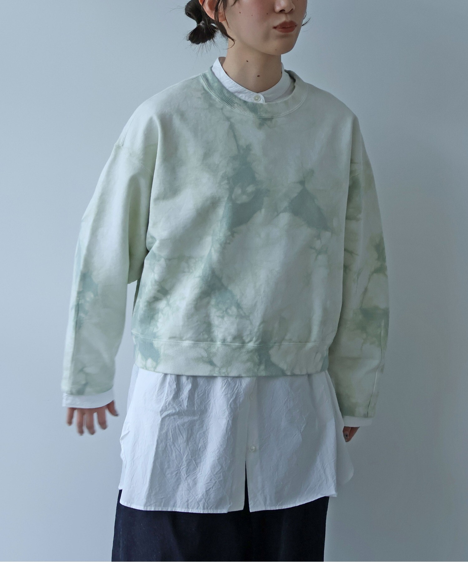 AMBIDEX Store 【予約販売】○highcount コットン裏毛 ムラ染め short