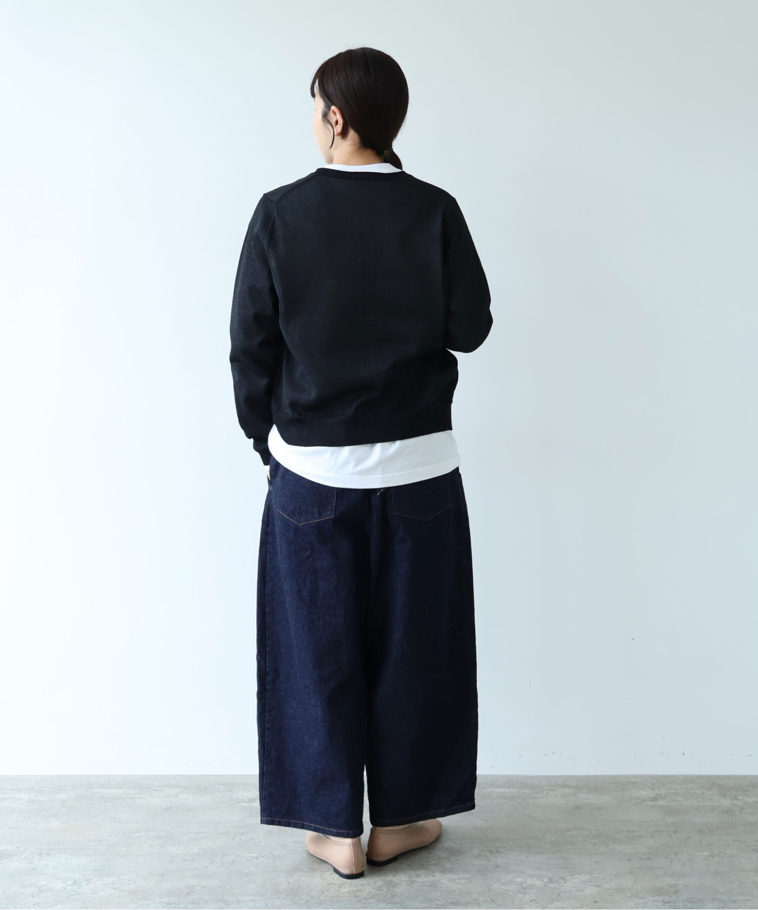 AMBIDEX Store 12G和紙/Polyester カーディガン(F ミントブルー): yuni
