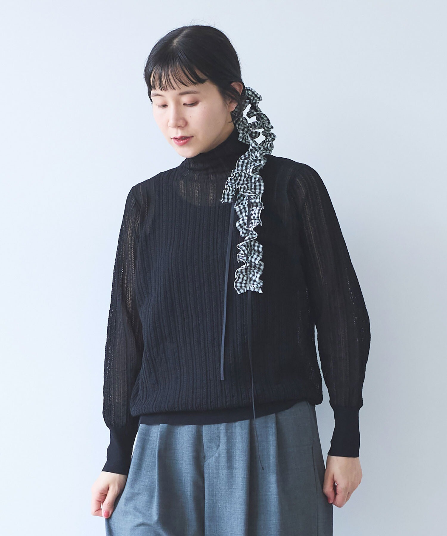 ♡ページ AMBIDEX Store 【予約販売】○コットン/ナイロン sheer stripes