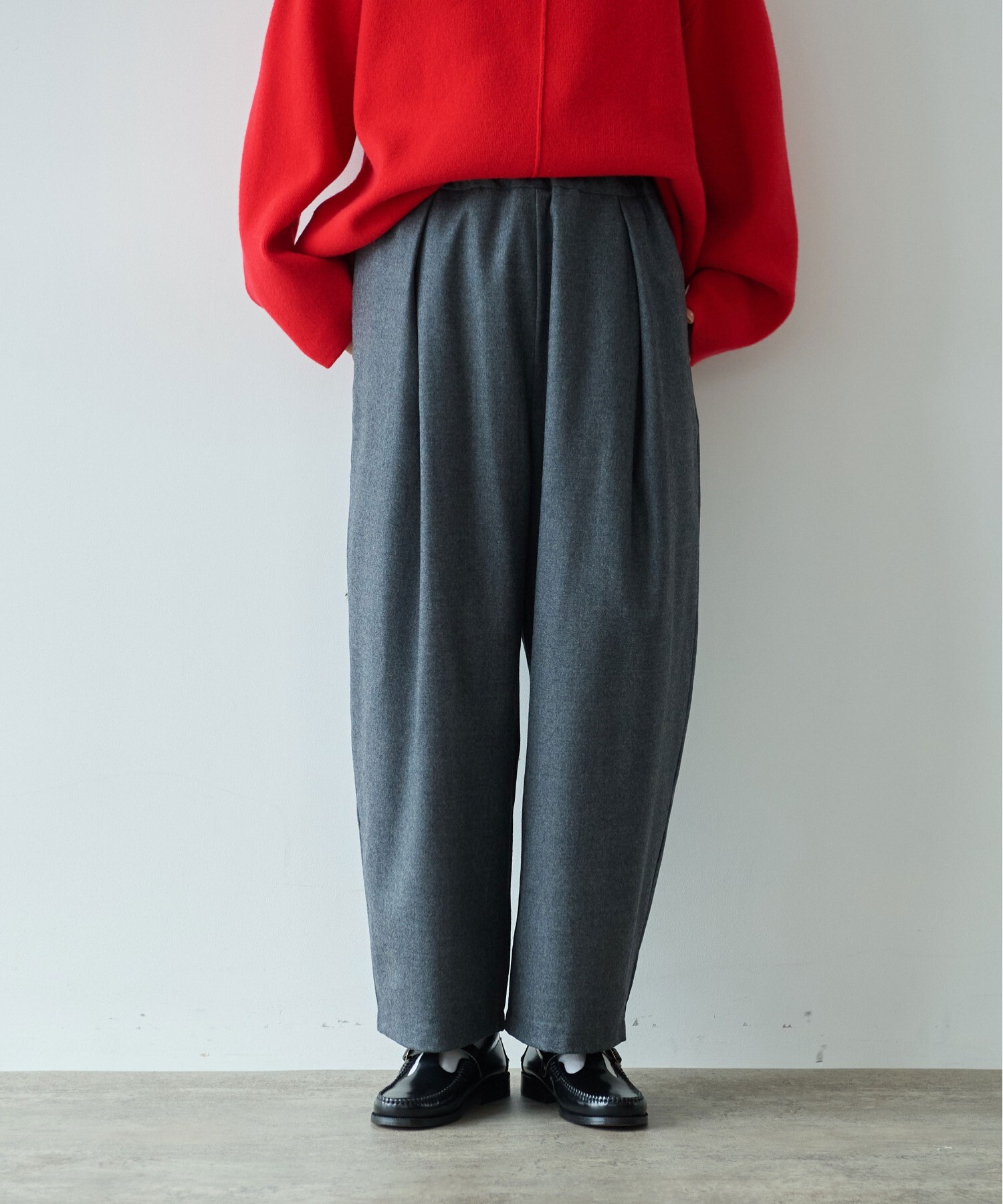 YUNI ページ AMBIDEX Store ○washable wool gum tack パンツ(F グレー): yuni