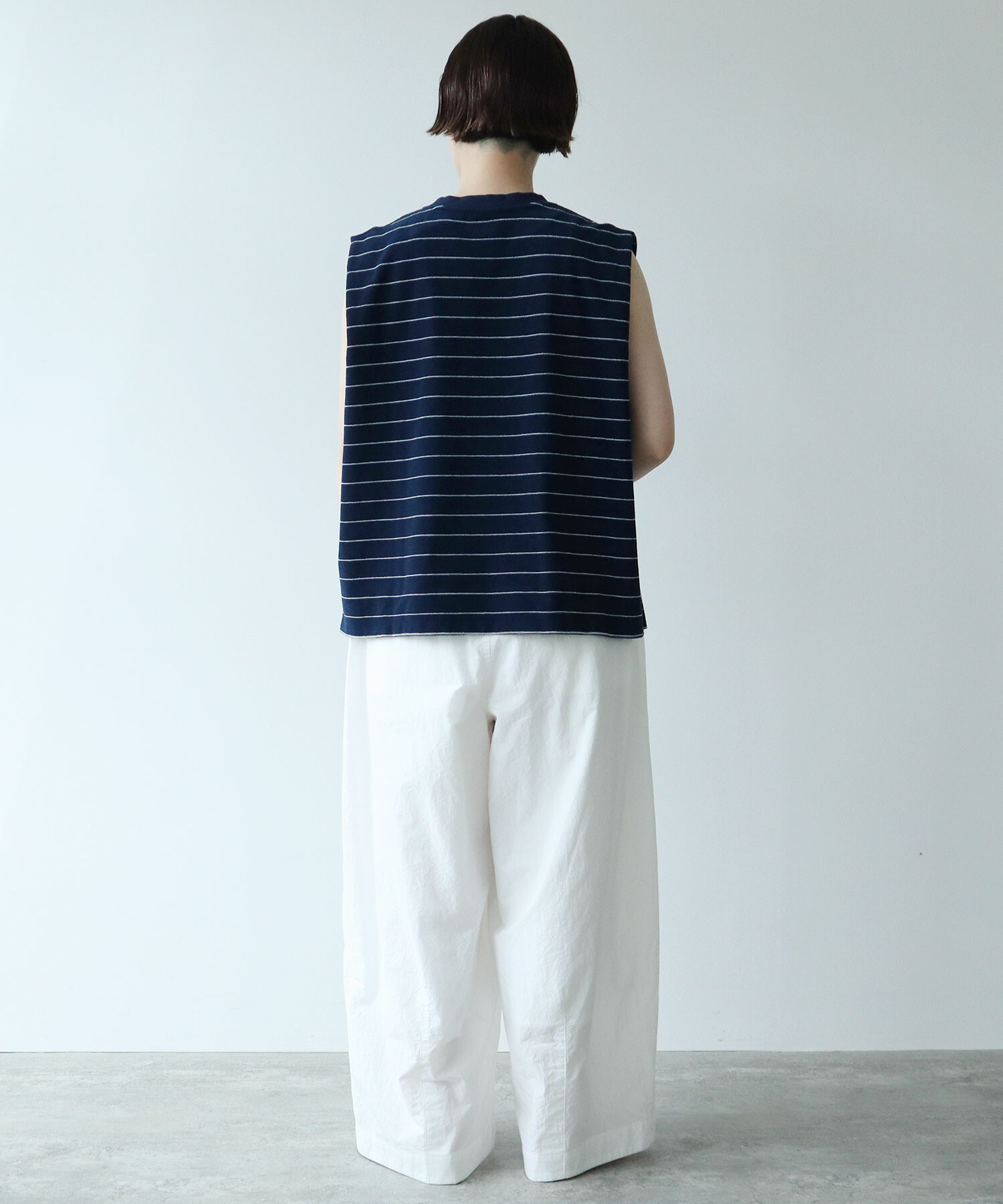AMBIDEX Store ○pil border MINI プルオーバー(F WHITE×RED): FLAT 