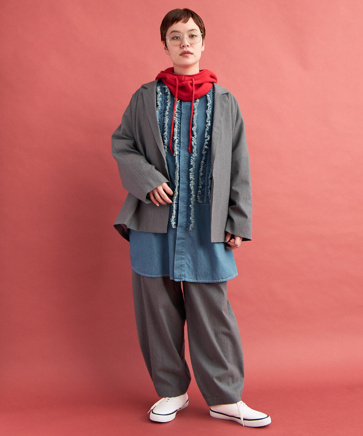 AMBIDEX Store ○ラムウール/カシミア バラクラバ(F RED): buoybuoy