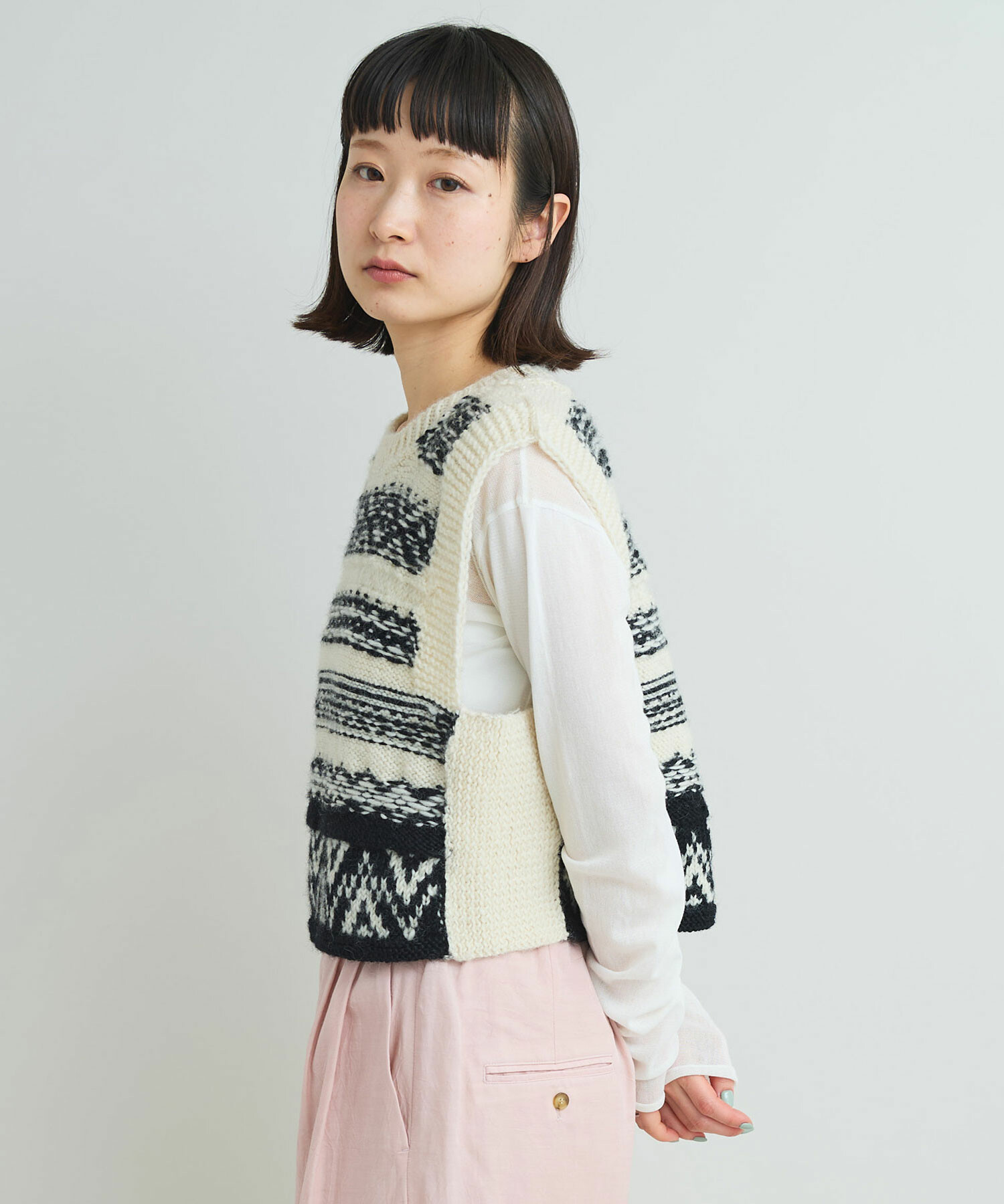 KAPITAL ベートーヴェン ノースリーブトップス KAPITAL (キャピタル) 20/-天竺 ノースリーブBIG-T（BUSTER