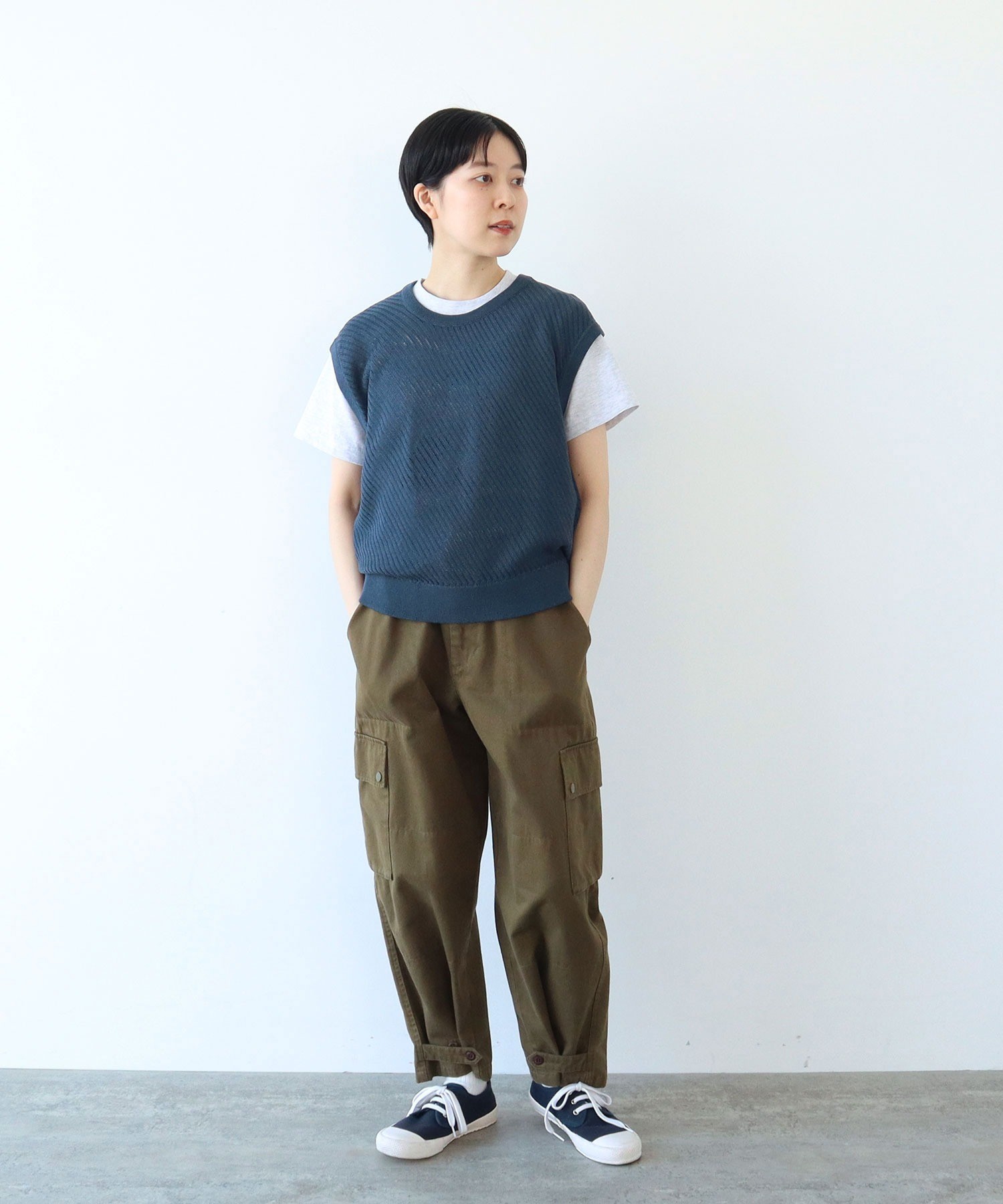 AMBIDEX Store ○透かし編み ベスト(F コン): PAR ICI AMBIDEX Store ○透かし編み ベスト(F コン): PAR ICI