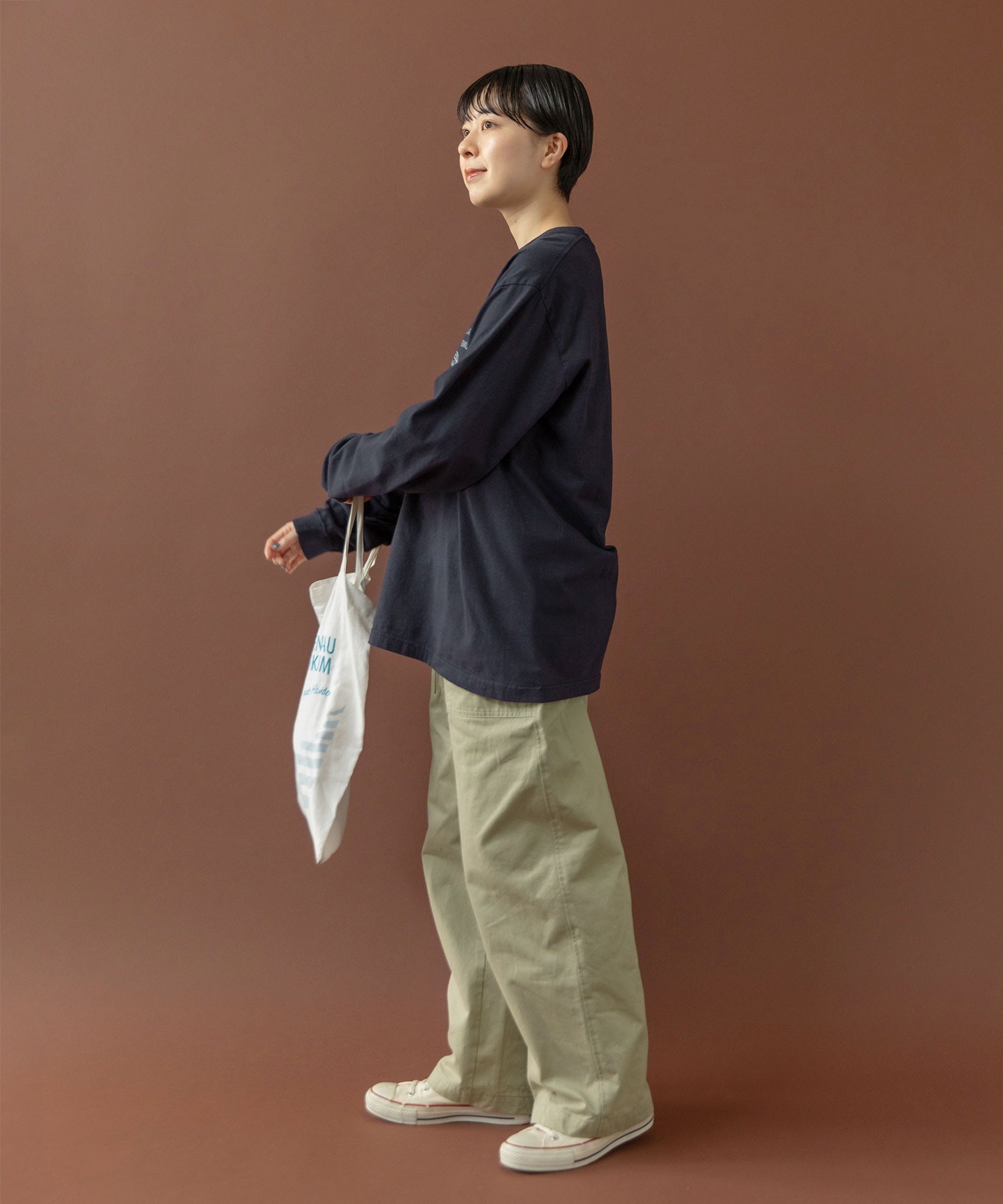 AMBIDEX Store △○雲斎ナチュラルヴィンテージワッシャー チノ後ろ