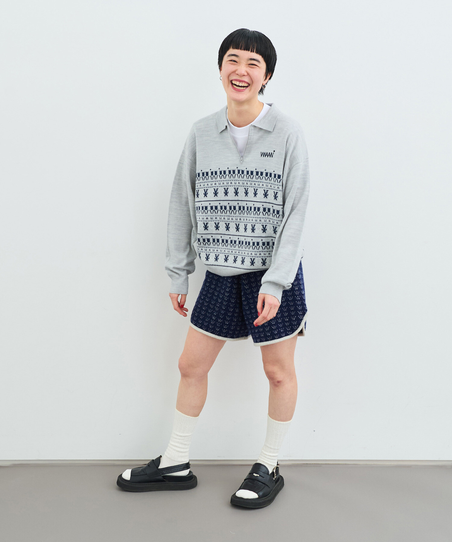 【新品未使用品】jacadi ネイビー ハート柄 スノースーツ 74cm ハートデザインカーディガン | | Jacadi Paris＜ジャカディ