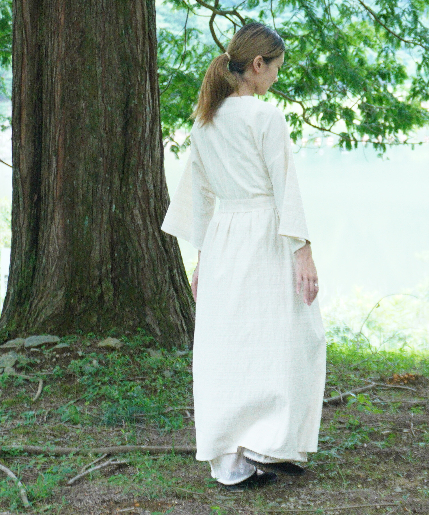 AMBIDEX Store 〇embroidery jacquard ワンピース(F キナリ
