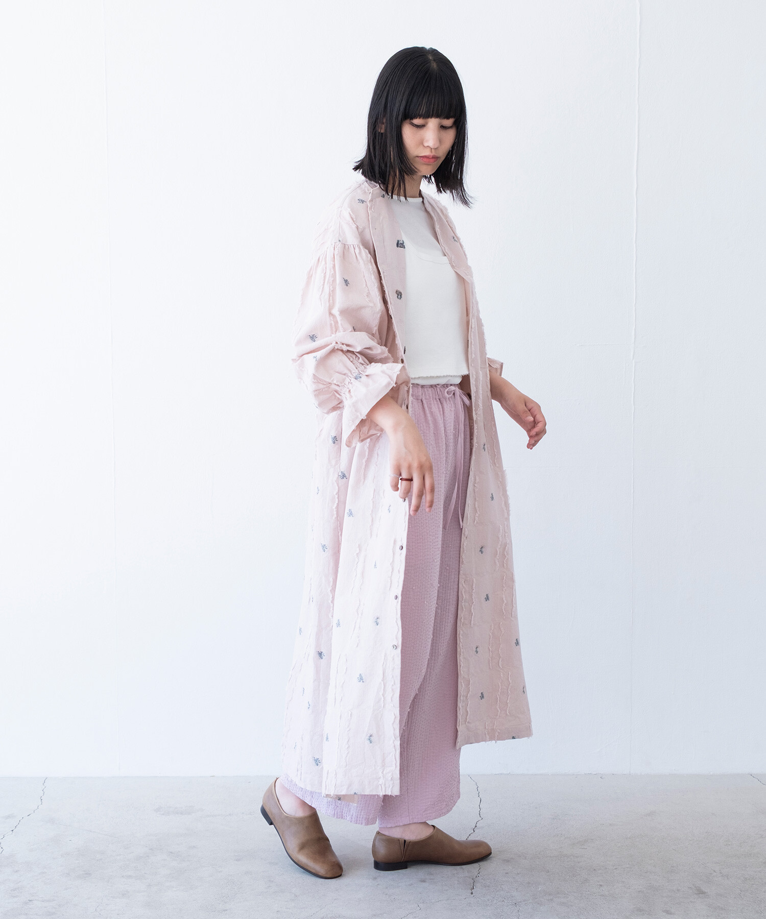 AMBIDEX Store 【予約販売】〇fleurs lace jacquard ギャザー