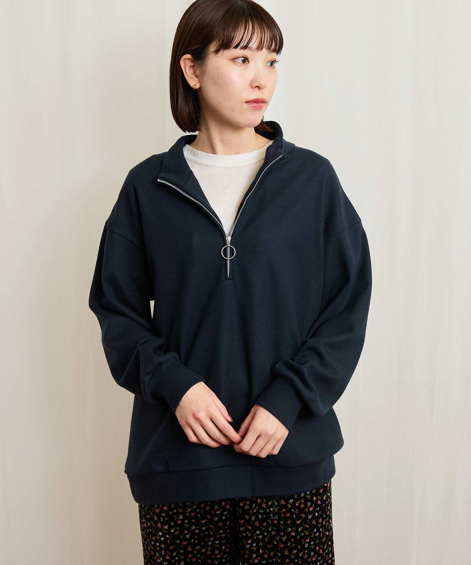 AMBIDEX Store ○HALF zip pullover (F コゲチャ): l'atelier du savon